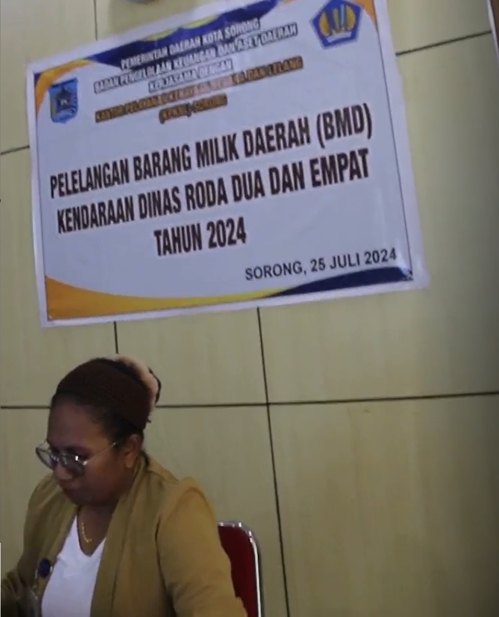 Lelang BMD Pemerintah Kota Sorong