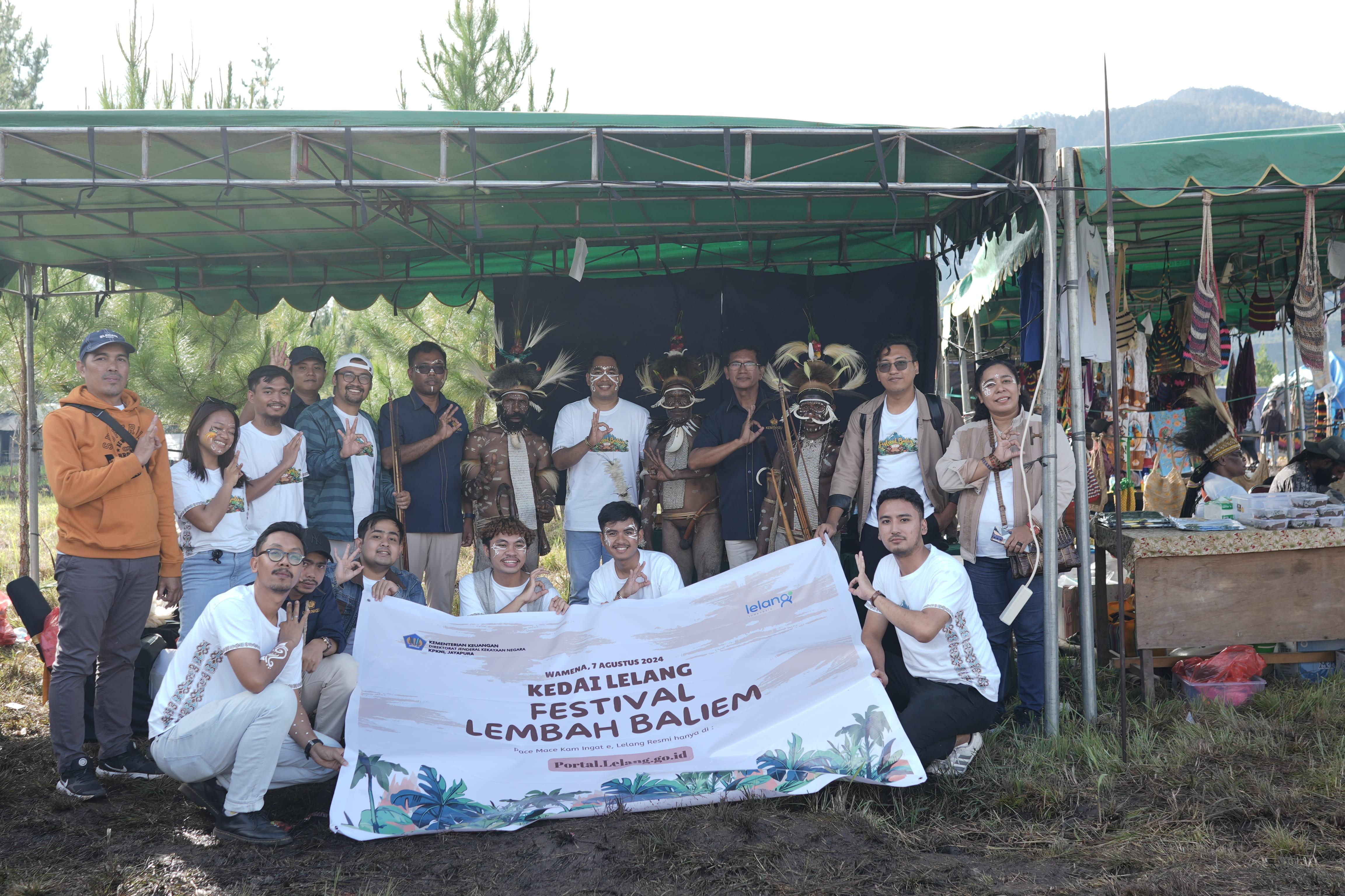 Kemenkeu Satu menyelenggarakan Bazaar UMKM dan Lelang UMKM pada Festival Budaya&nbsp;Lembah&nbsp;Baliem