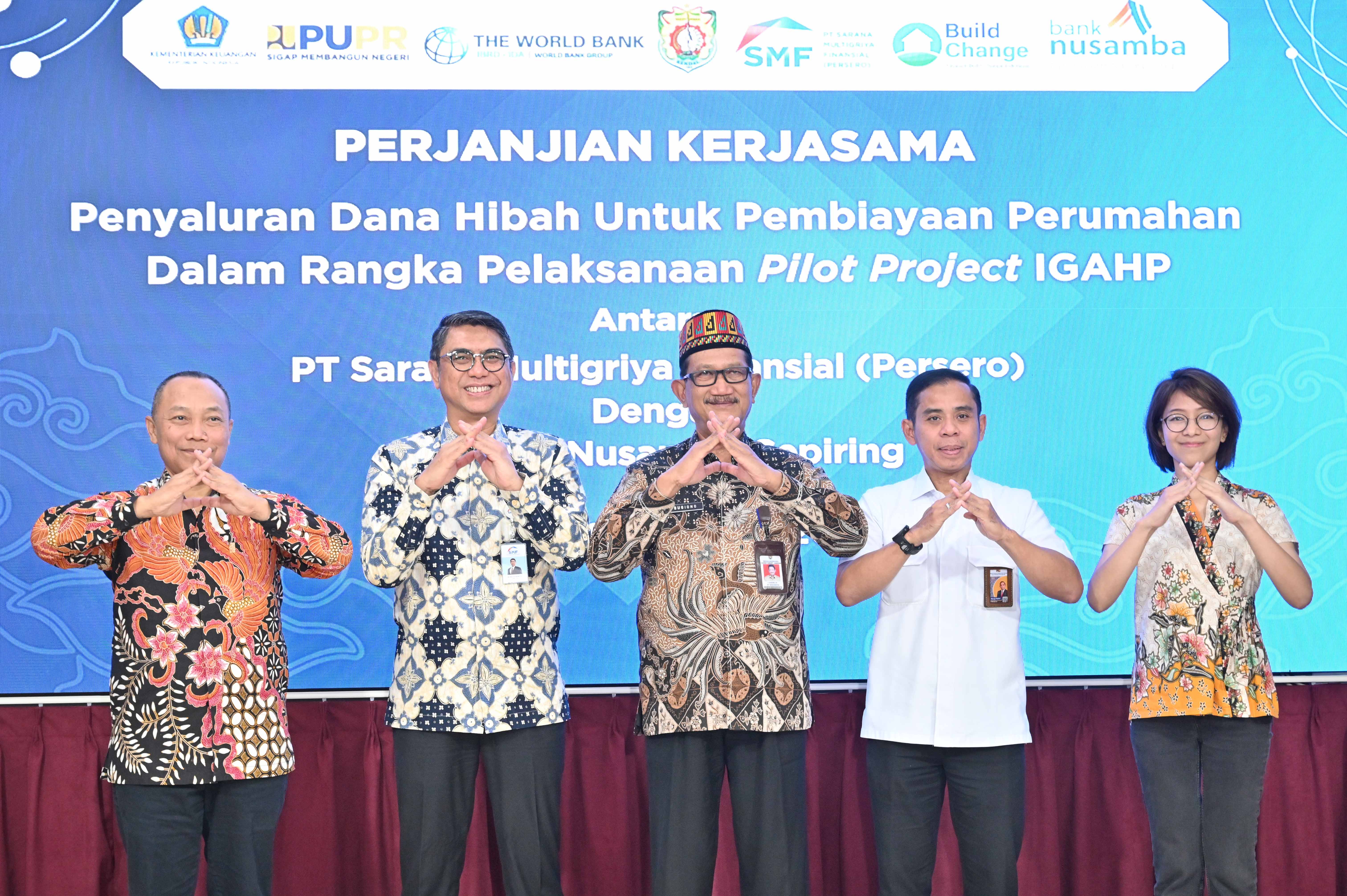 Memulai Ekosistem Perumahan Hijau, SMF Salurkan Dana Hibah dari Build Change Untuk Mendukung IGAHP