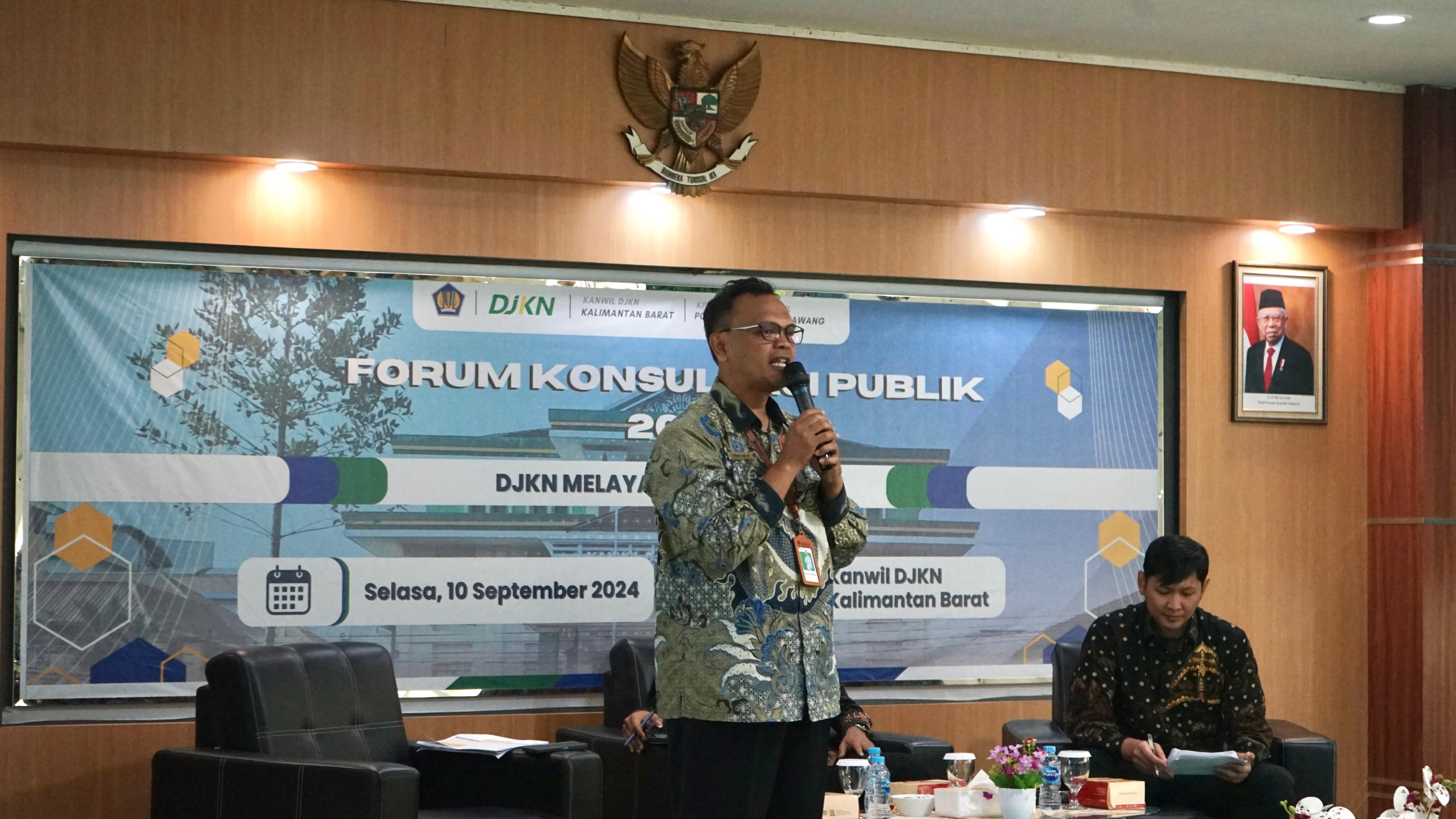 Forum Konsultasi Publik (FKP) KPKNL Pontianak Tahun 2024 "DJKN Melayani Lebih Baik"