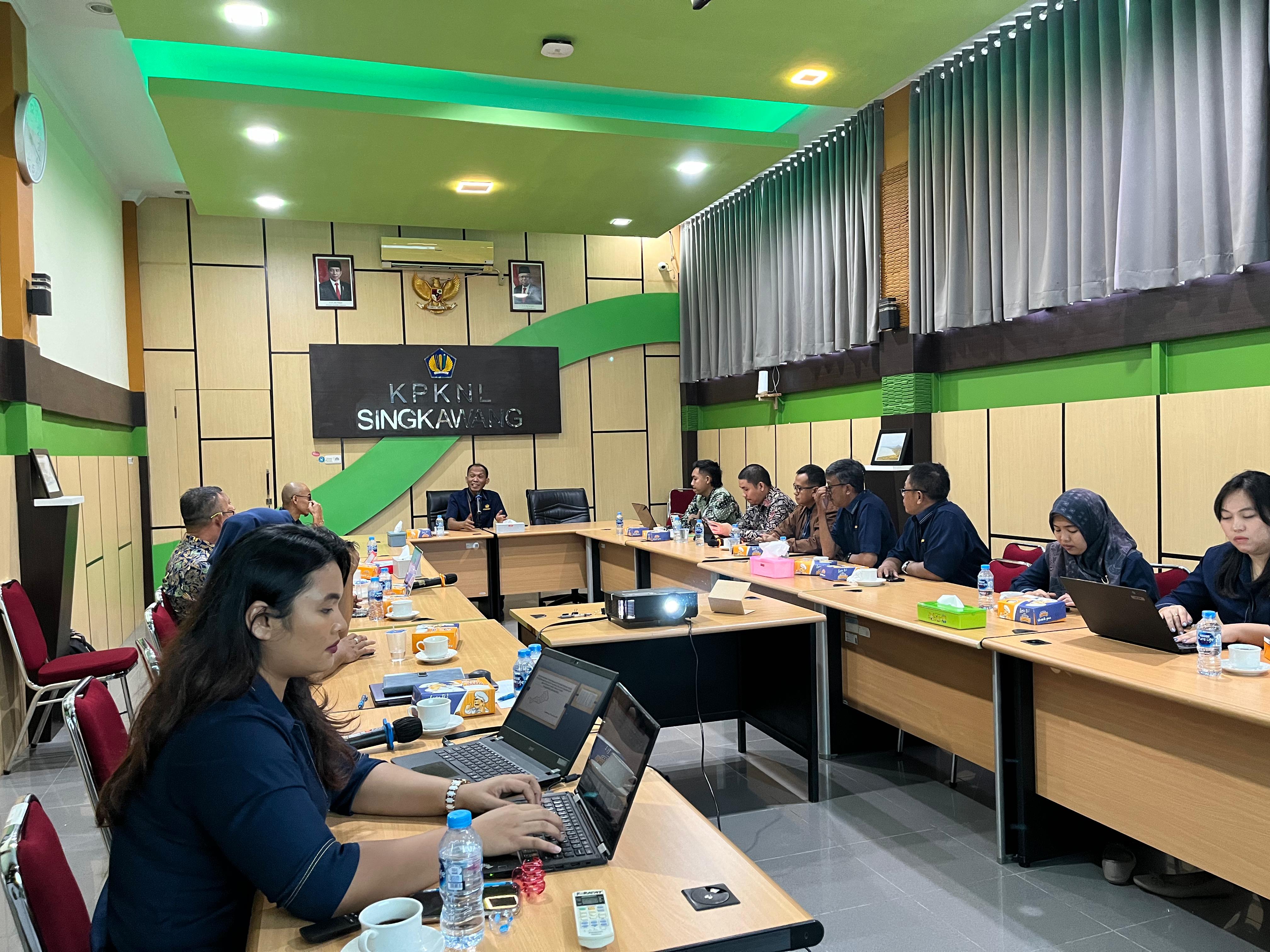 KPKNL Singkawang Menyelenggarakan Rakor Sertipikasi BMN pada Satker Pelaksanaan Jalan Nasional  Wilayah II Provinsi Kalimantan Barat