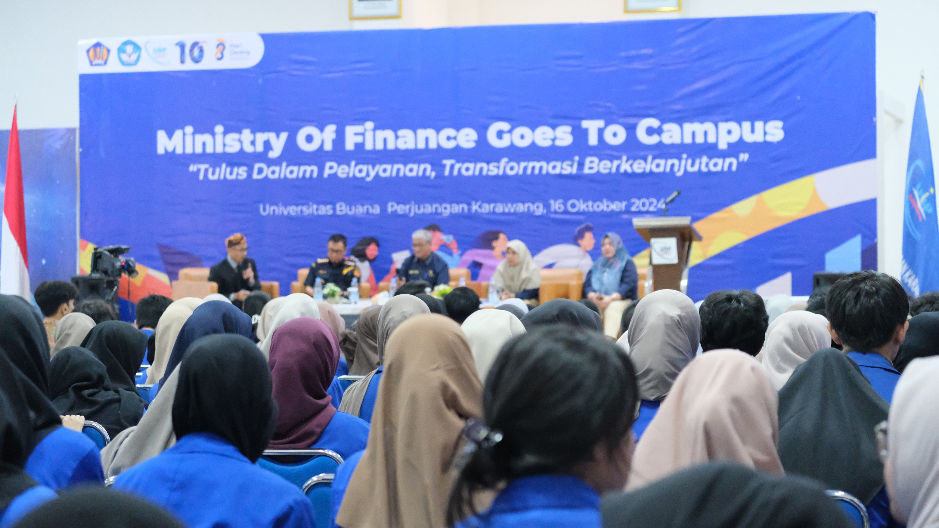 Ministry of Finance Goes to Campus 2024, Ajak Mahasiswa Universitas Buana Perjuangan Karawang Peduli APBN