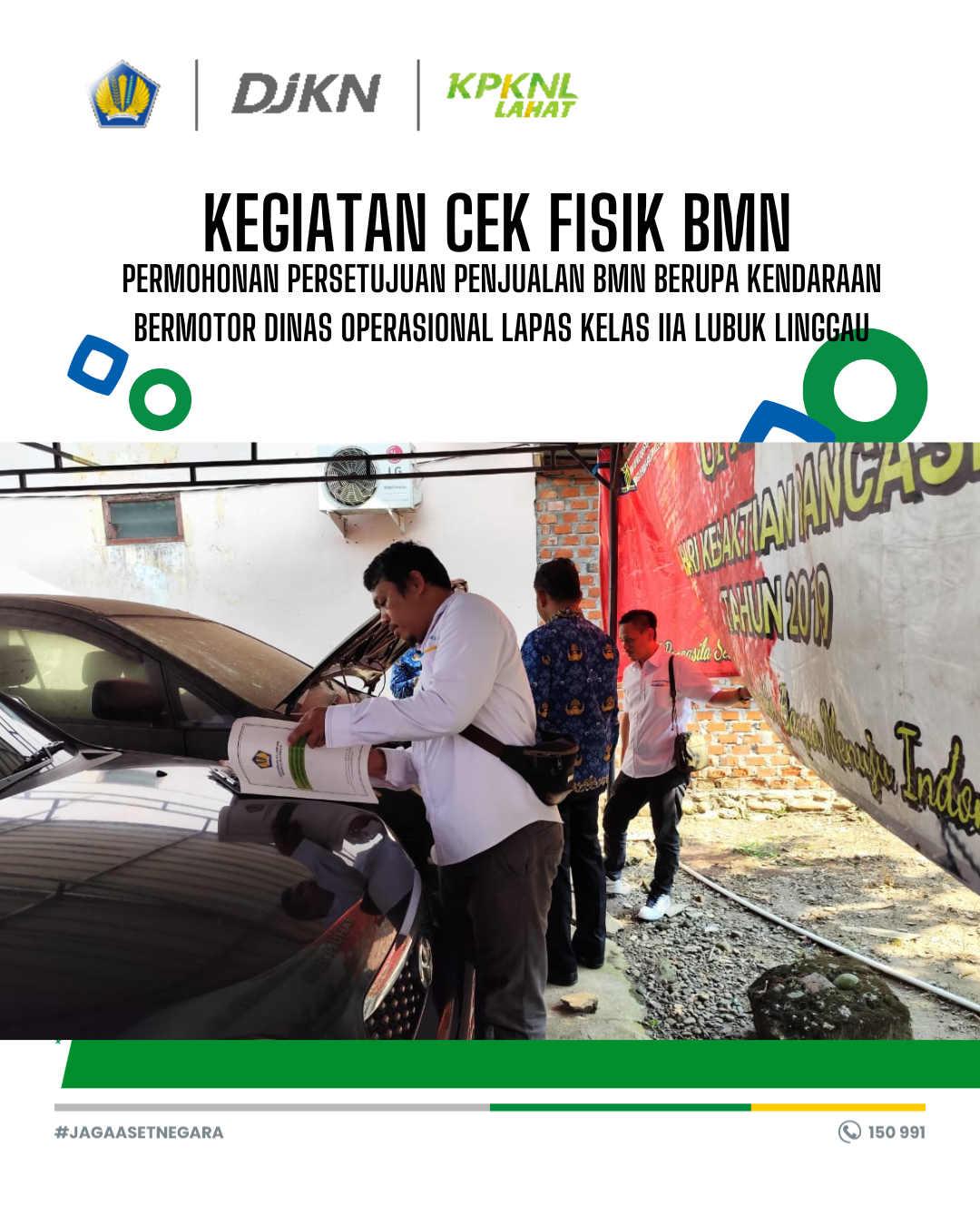 Kegiatan Cek Fisik Kendaraan Operasional Lapas Kelas II A Lubuk Linggau
