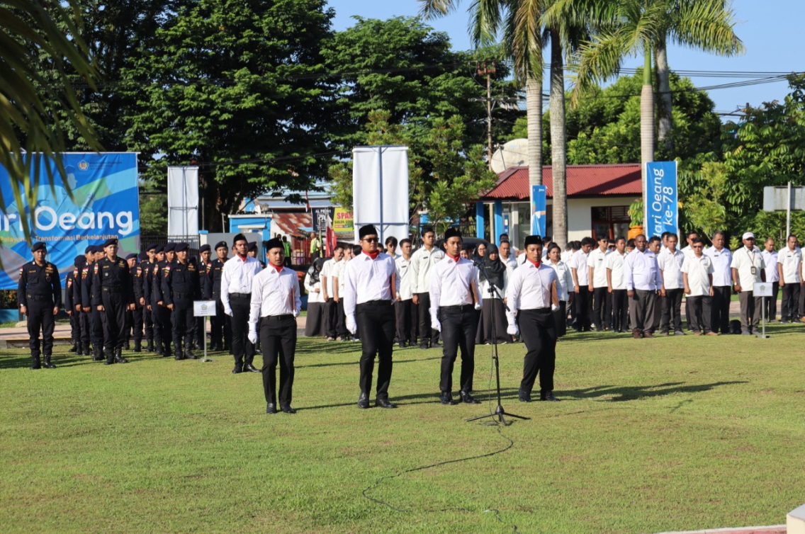 Upacara Bendera Peringatan Hari Sumpah Pemuda Ke-96 dan Hari Oeang Republik Indonesia Ke-78 Tahun 2024