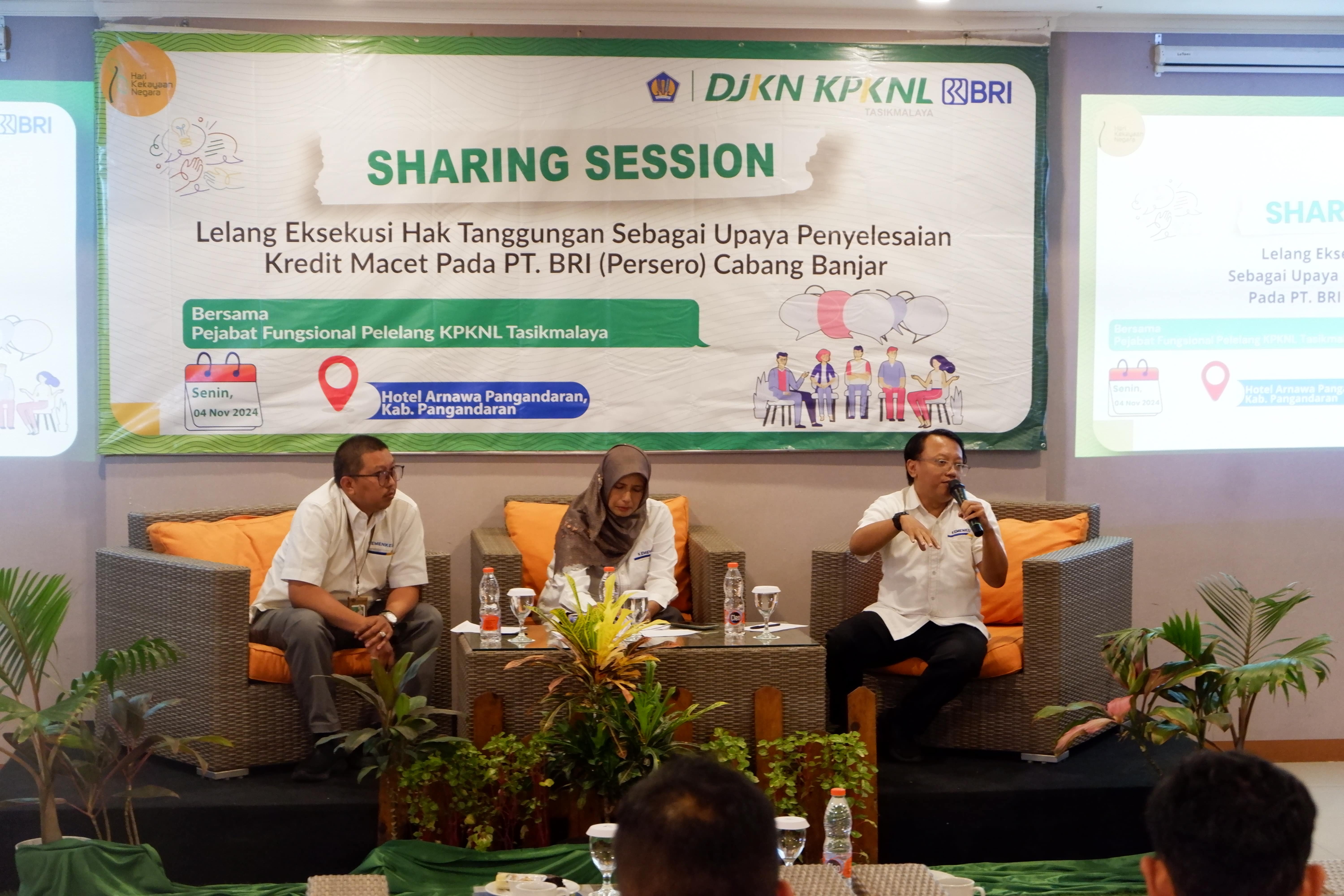 Sharing Session KPKNL Tasikmalaya Bersama PT Bank BRI KC Banjar, Dorong Penyelesaian Kredit Macet pada Lelang Eksekusi Hak Tanggungan