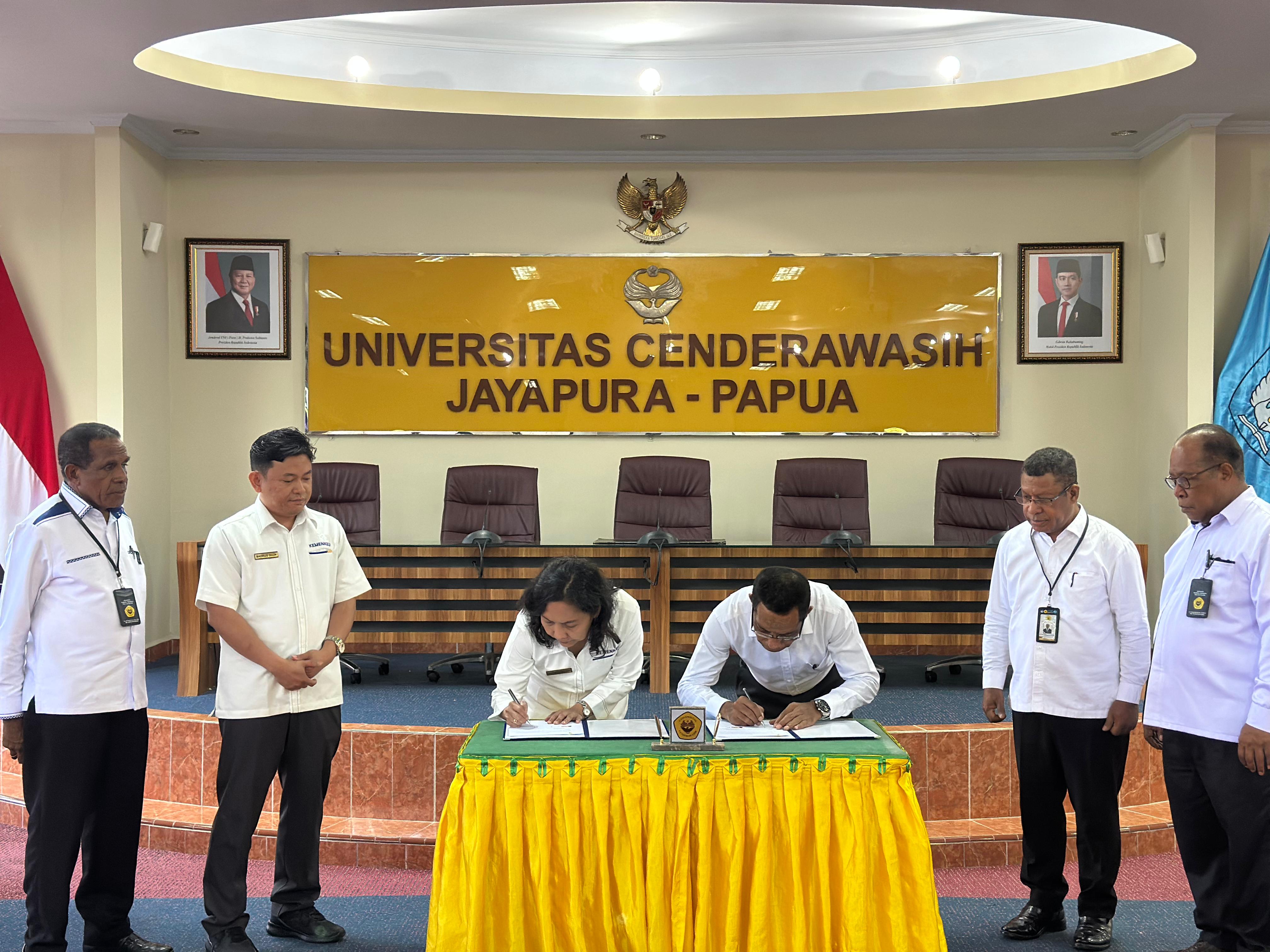 Kanwil DJKN Papua, Papua Barat, dan Maluku tandatangani MoU dengan Universitas Cenderawasih
