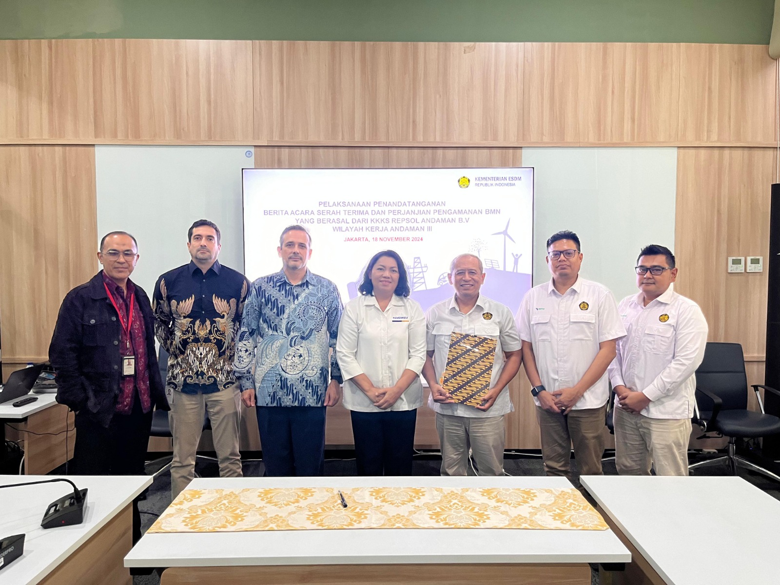 Amankan Aset Negara, Kemenkeu Tandatangani BAST BMN Hulu Migas KKKS Repsol Andaman B.V.