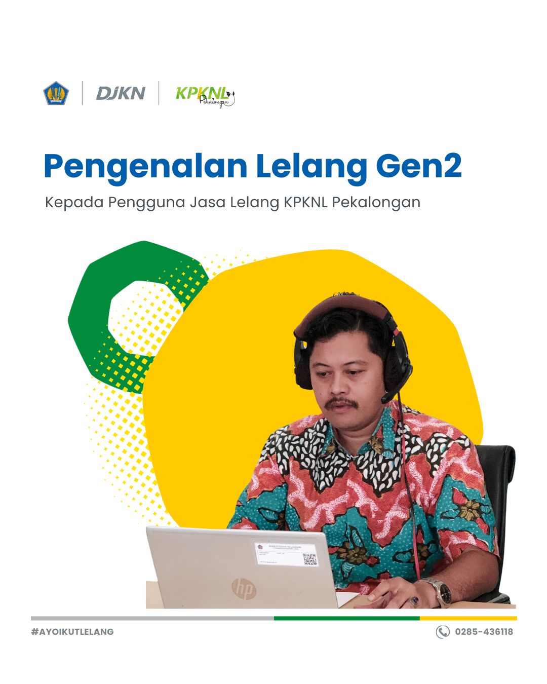 KPKNL Pekalongan Kenalkan Lelang Gen.2 kepada Pengguna Jasa melalui Media Zoom