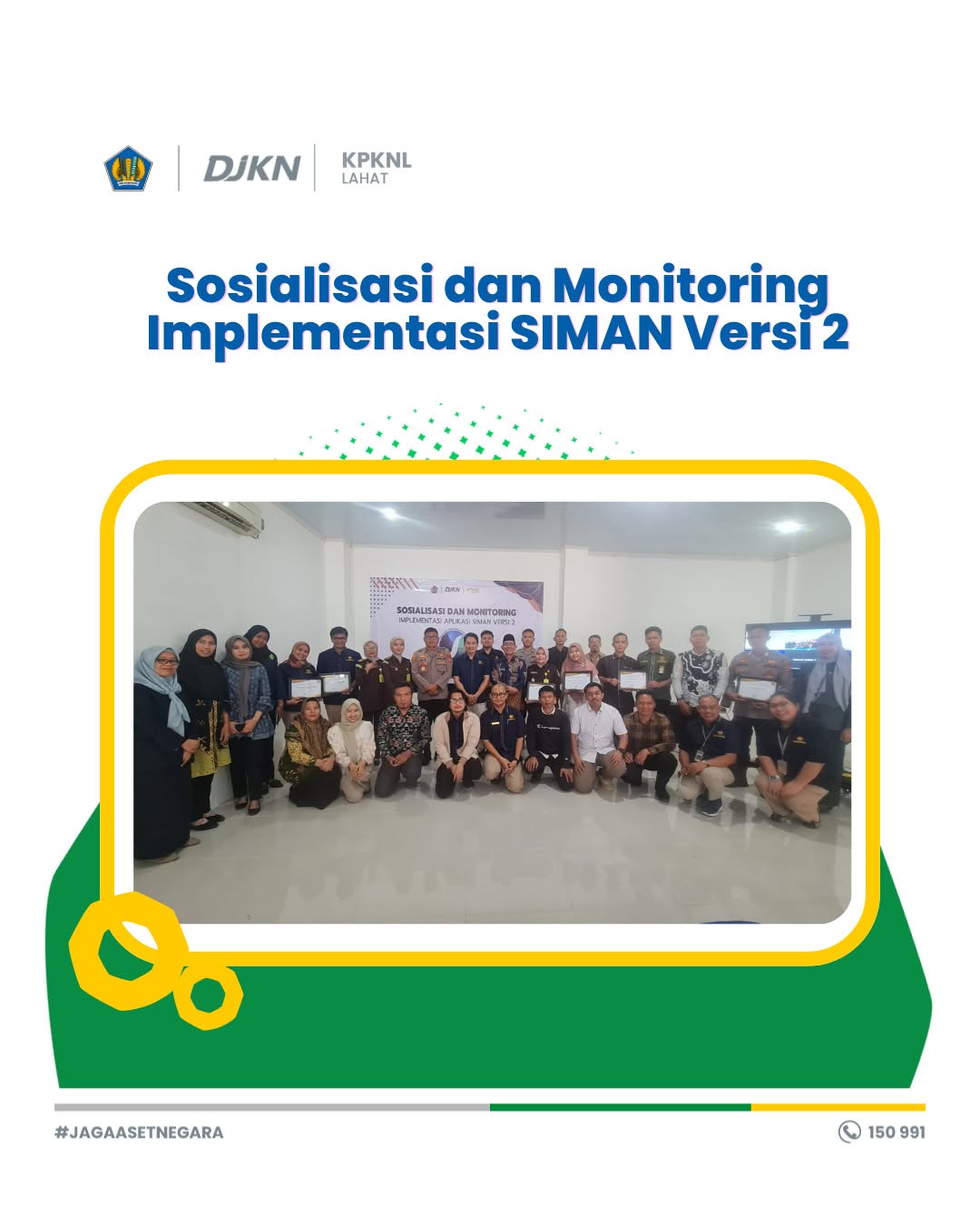 Sosialisasi dan Monitoring Implementasi SIMAN Versi 2