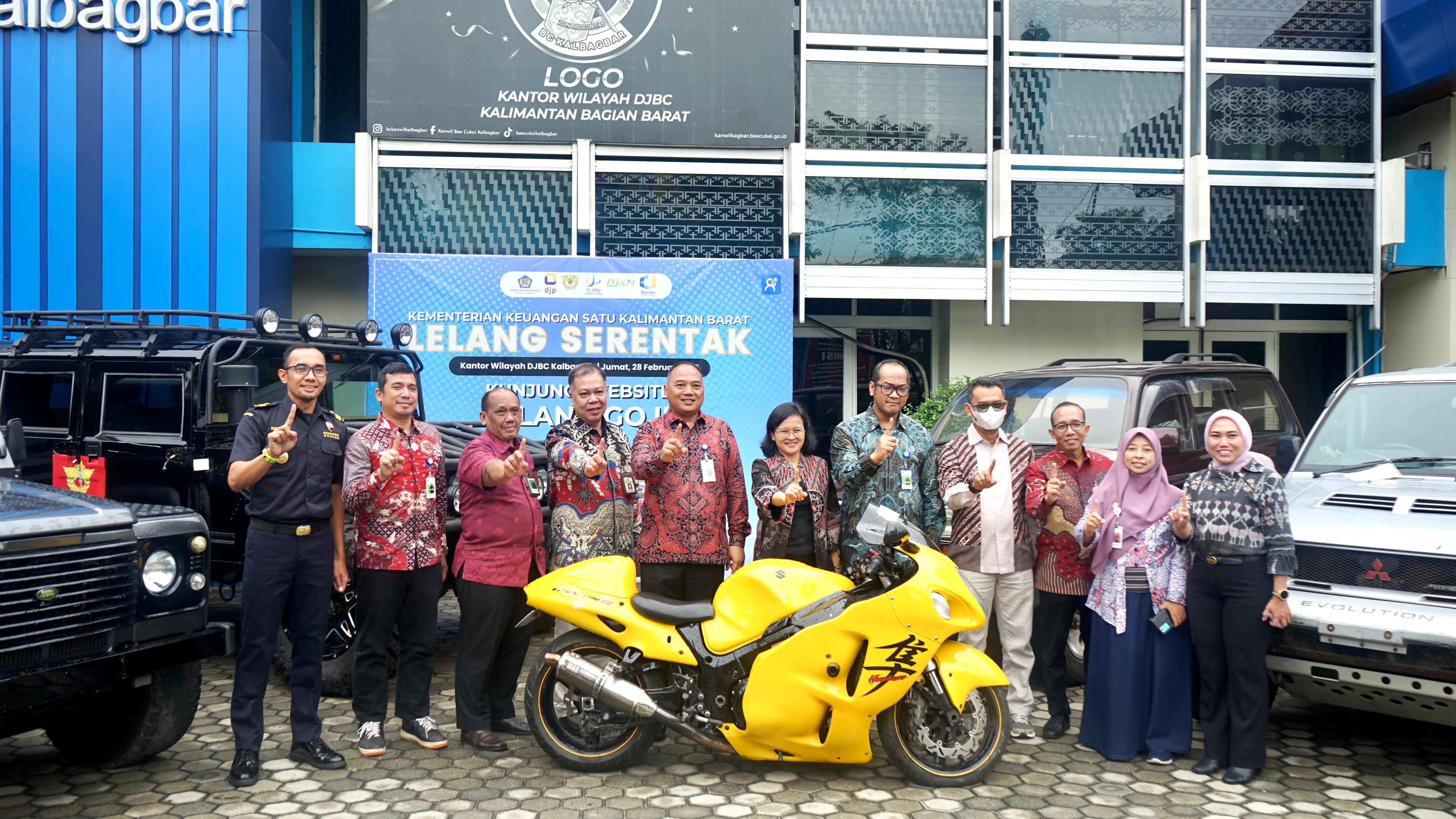 Kemenkeu Satu Kalbar Sukses Gelar Lelang Serentak, Raup Pokok Lelang Rp5,32 Miliar