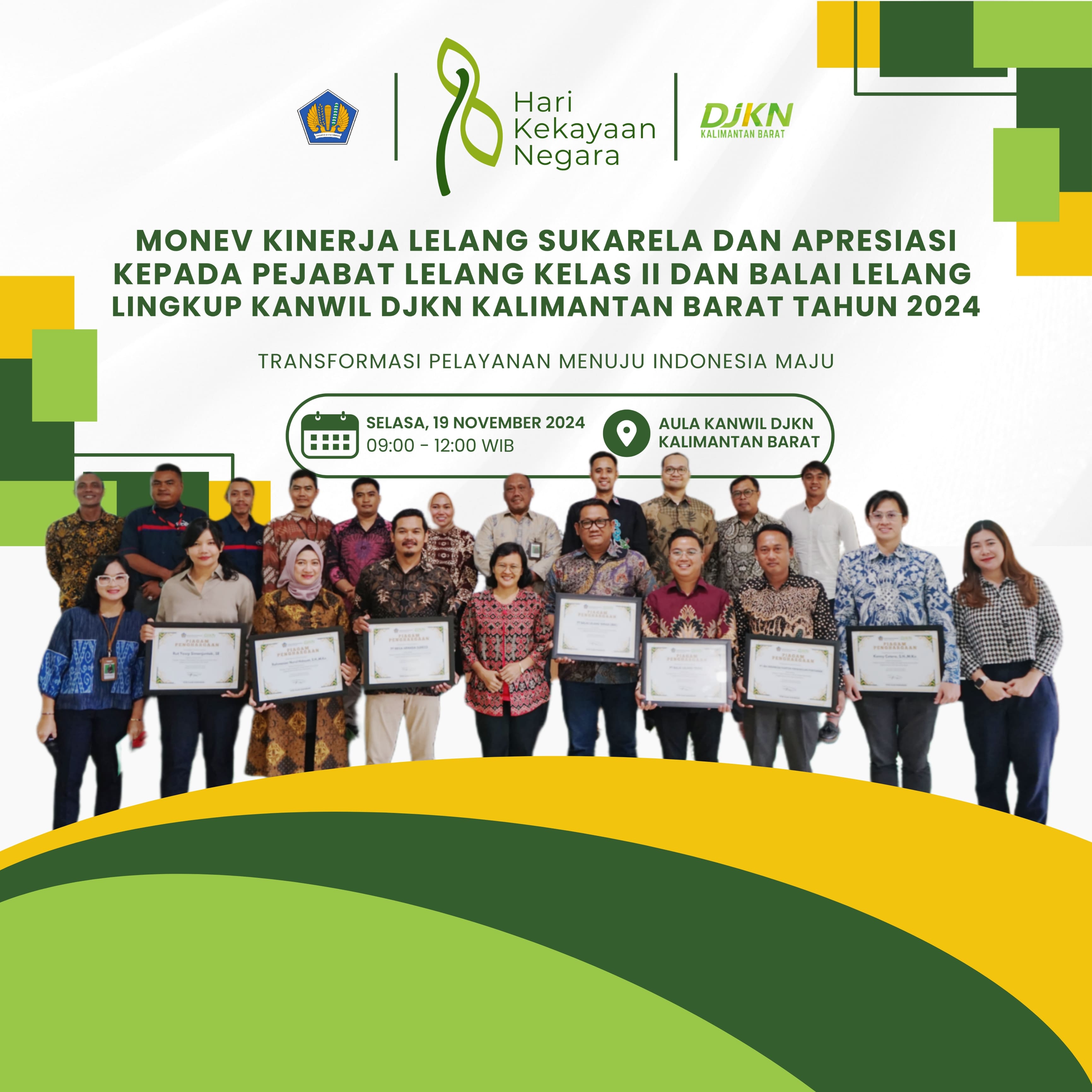 Overview Lelang Sukarela Pejabat Lelang Kelas II Wilayah Kalimantan Barat Tahun 2024