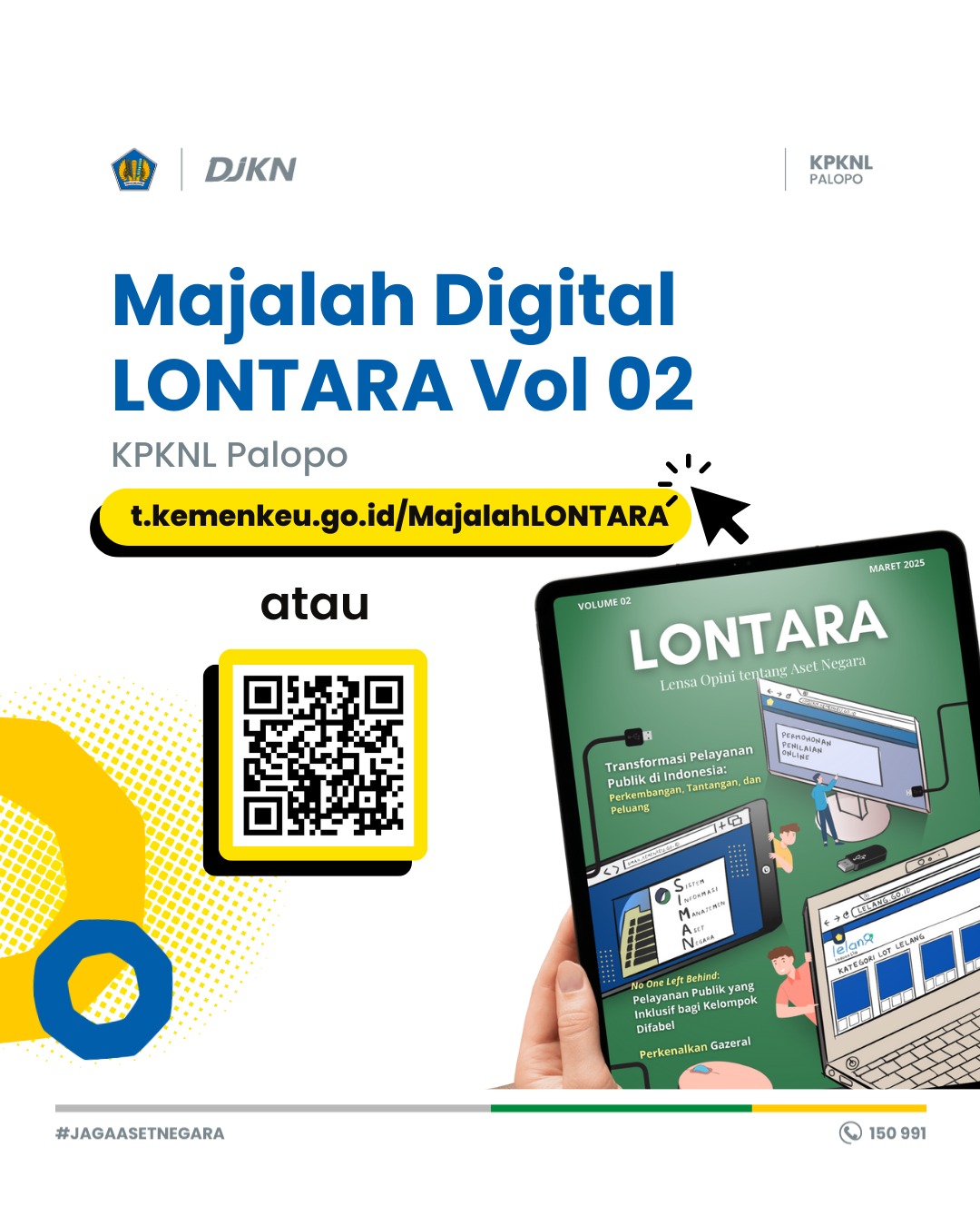 LONTARA, Majalah Digital KPKNL Palopo Kini Sudah Terbit Volume 02