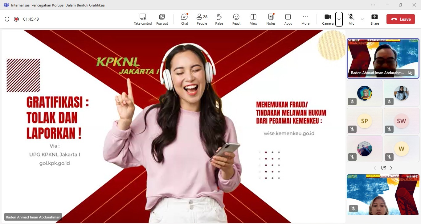 Cegah Gratifikasi dengan Internalisasi Prosedur Layanan