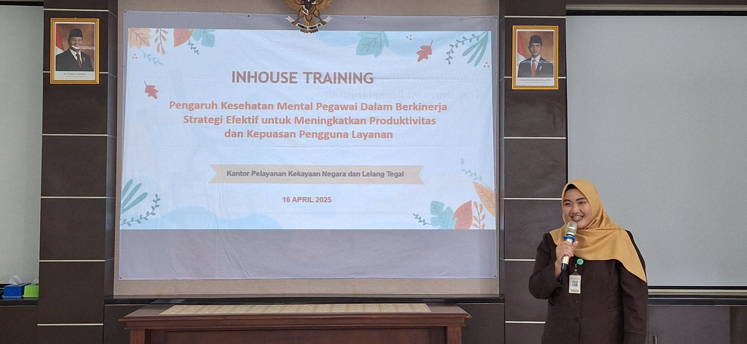 Waspadai Stres Kerja dan Burnout, KPKNL Tegal Gelar Edukasi Kesehatan Mental untuk Pegawai