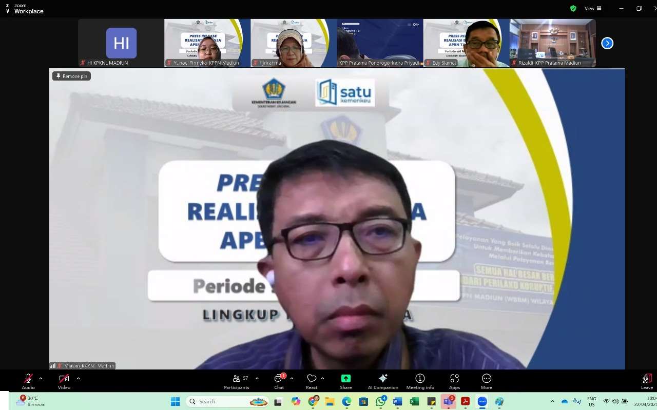 Press Release Pelaksanaan APBN Triwulan I Tahun Anggaran 2025 Lingkup Madiun