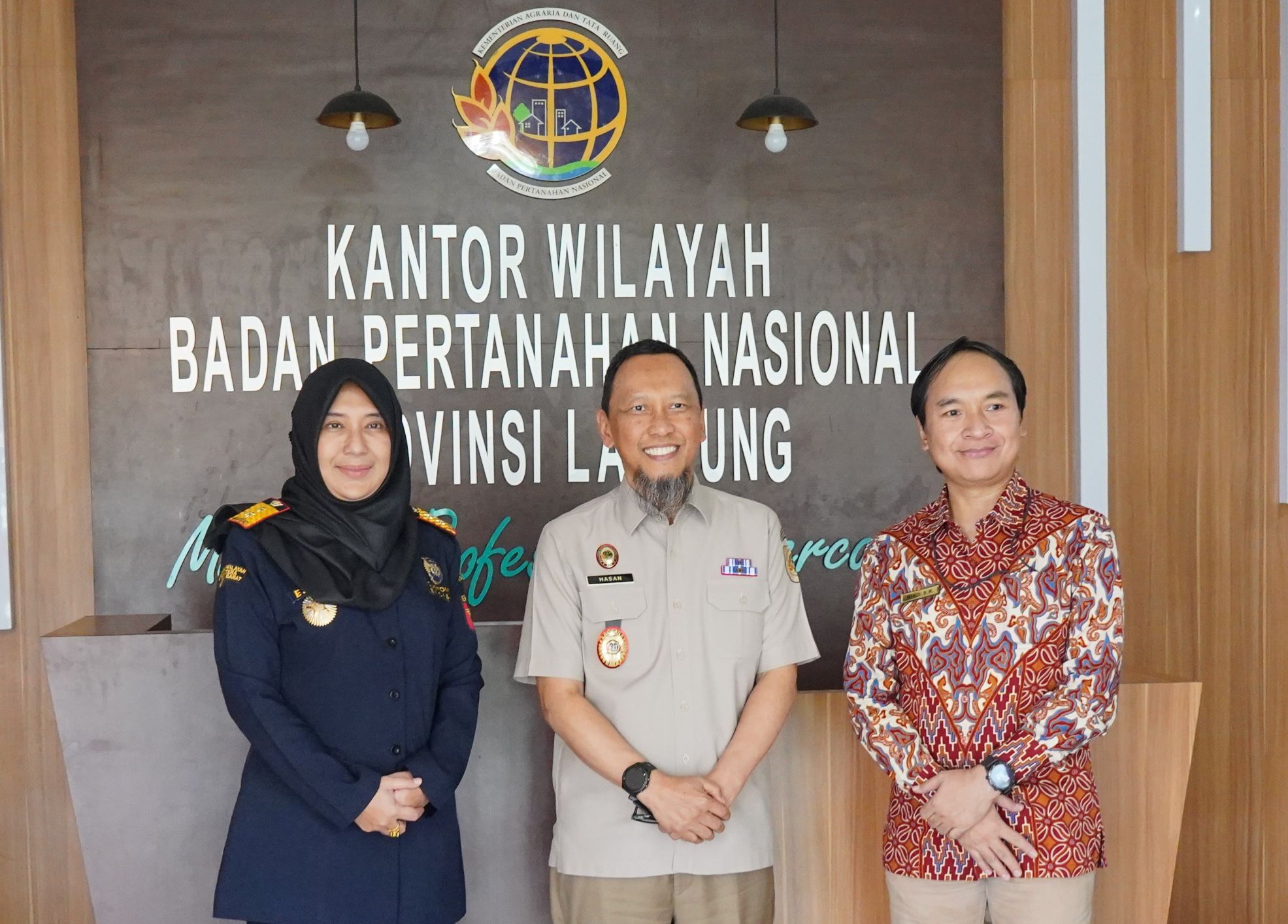 Kepala Kanwil DJKN dan Bea Cukai Sambangi Kanwil BPN Provinsi Lampung Bahas Pengelolaan Aset Negara