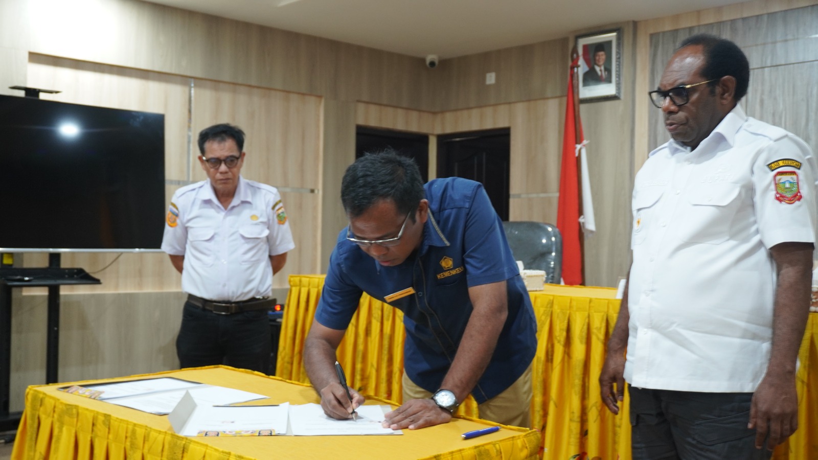 Pemerintah Kabupaten Keerom dan KPKNL Jayapura Tandatangani Nota Kesepahaman Terkait Pengelolaan Aset Daerah