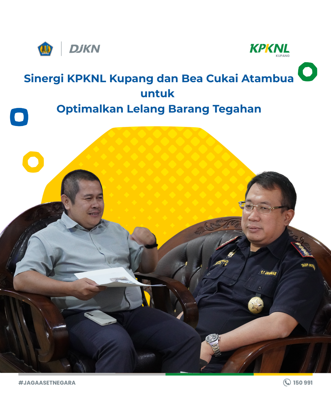 Sinergi KPKNL dan Bea Cukai Atambua untuk Optimalkan Lelang Barang Tegahan