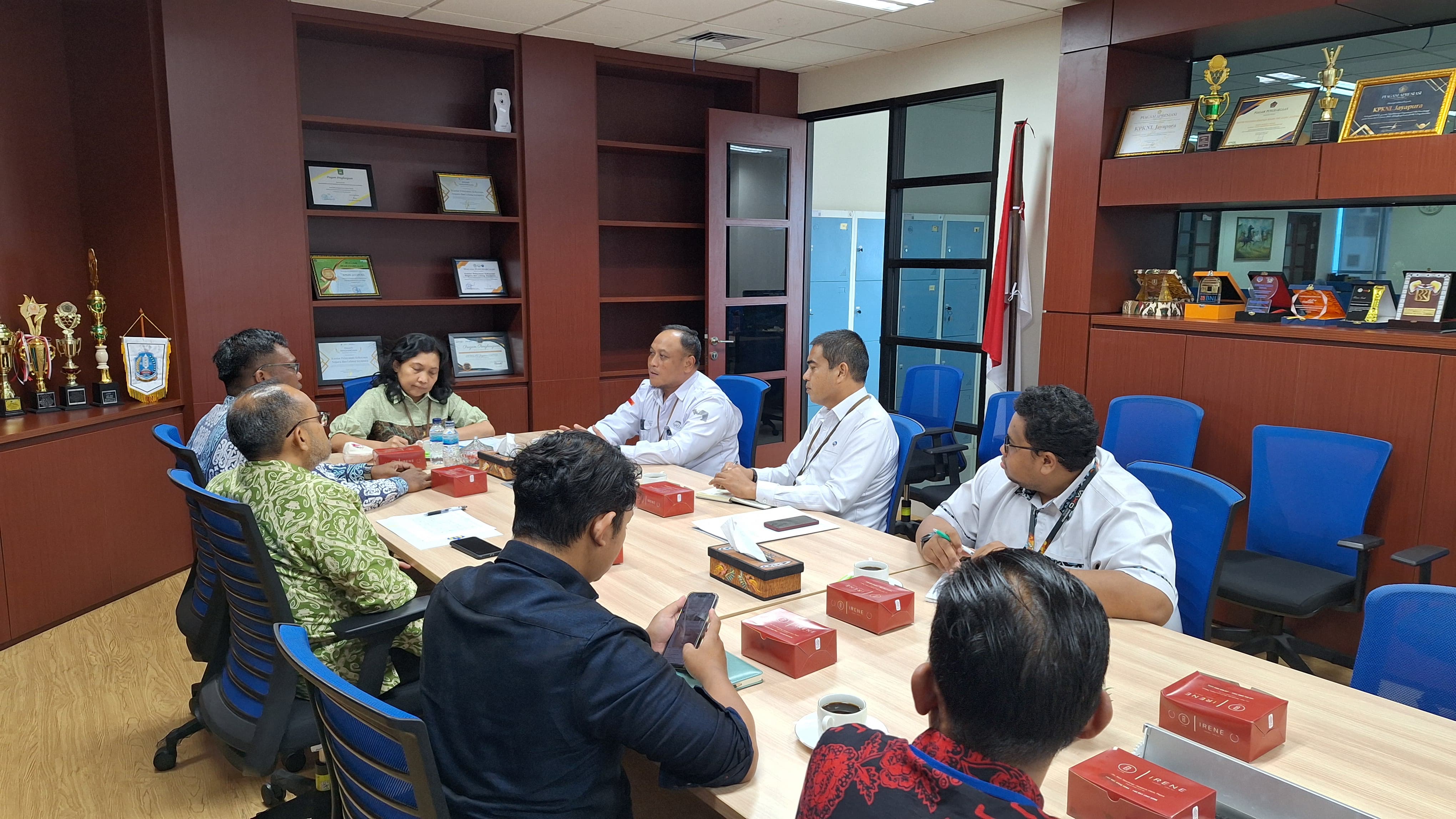 Kanwil DJKN Papua, Papua Barat, dan Maluku bersama KPKNL Jayapura Menerima Kunjungan Kerja Kepala BPKP Provinsi Papua