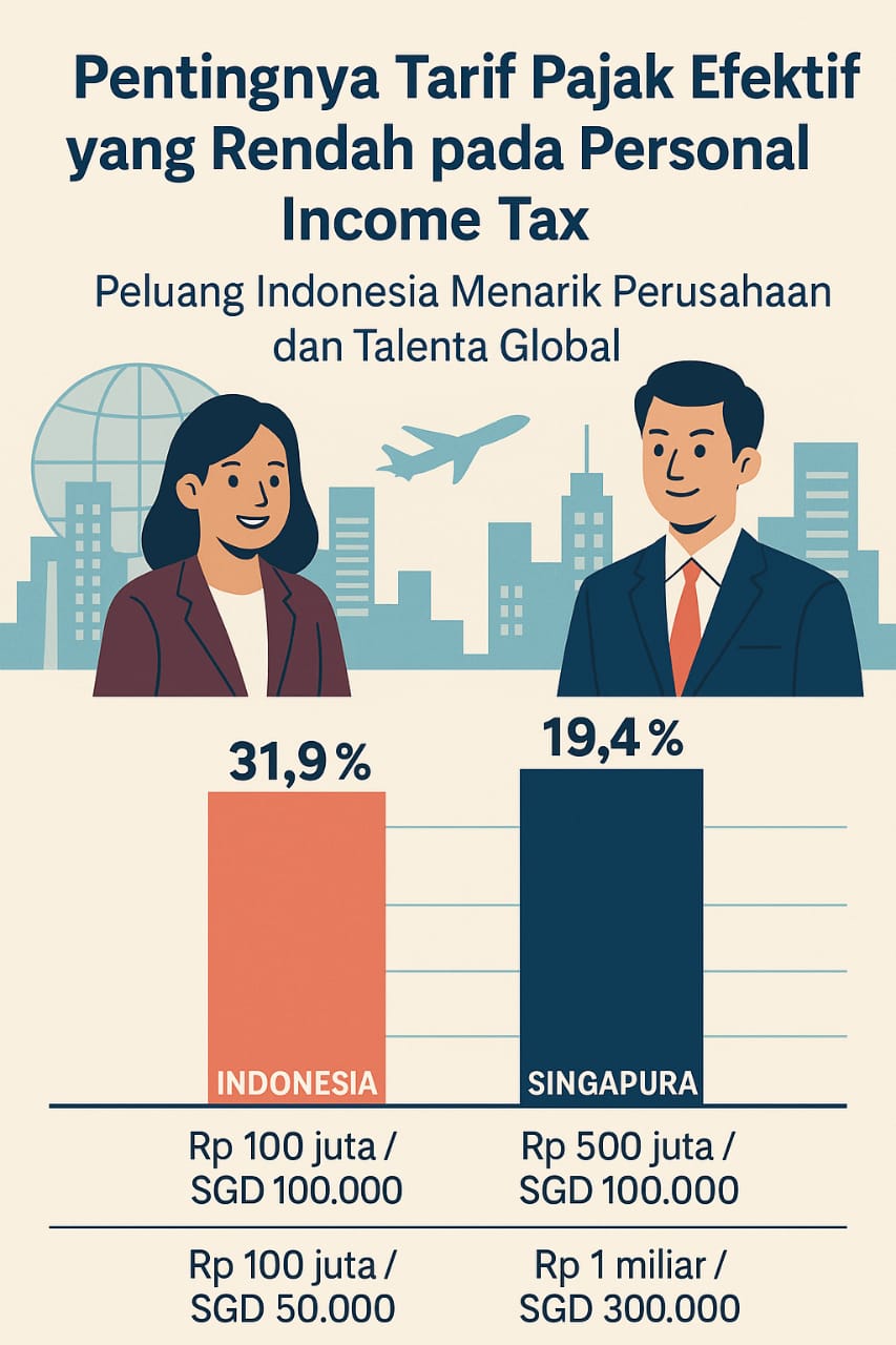 Pentingnya Tarif Pajak Efektif yang Rendah pada Personal Income Tax: Peluang Indonesia Menarik Perusahaan dan Talenta Global