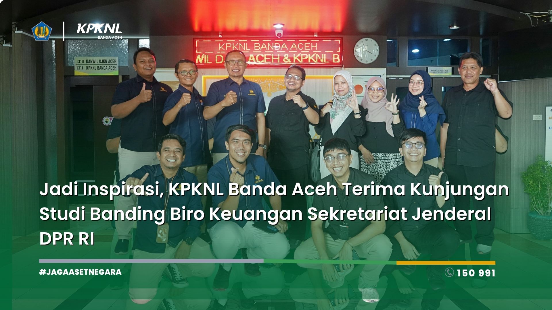 Jadi Inspirasi, KPKNL Banda Aceh Terima Kunjungan Studi Banding Biro Keuangan Sekretariat Jenderal DPR RI