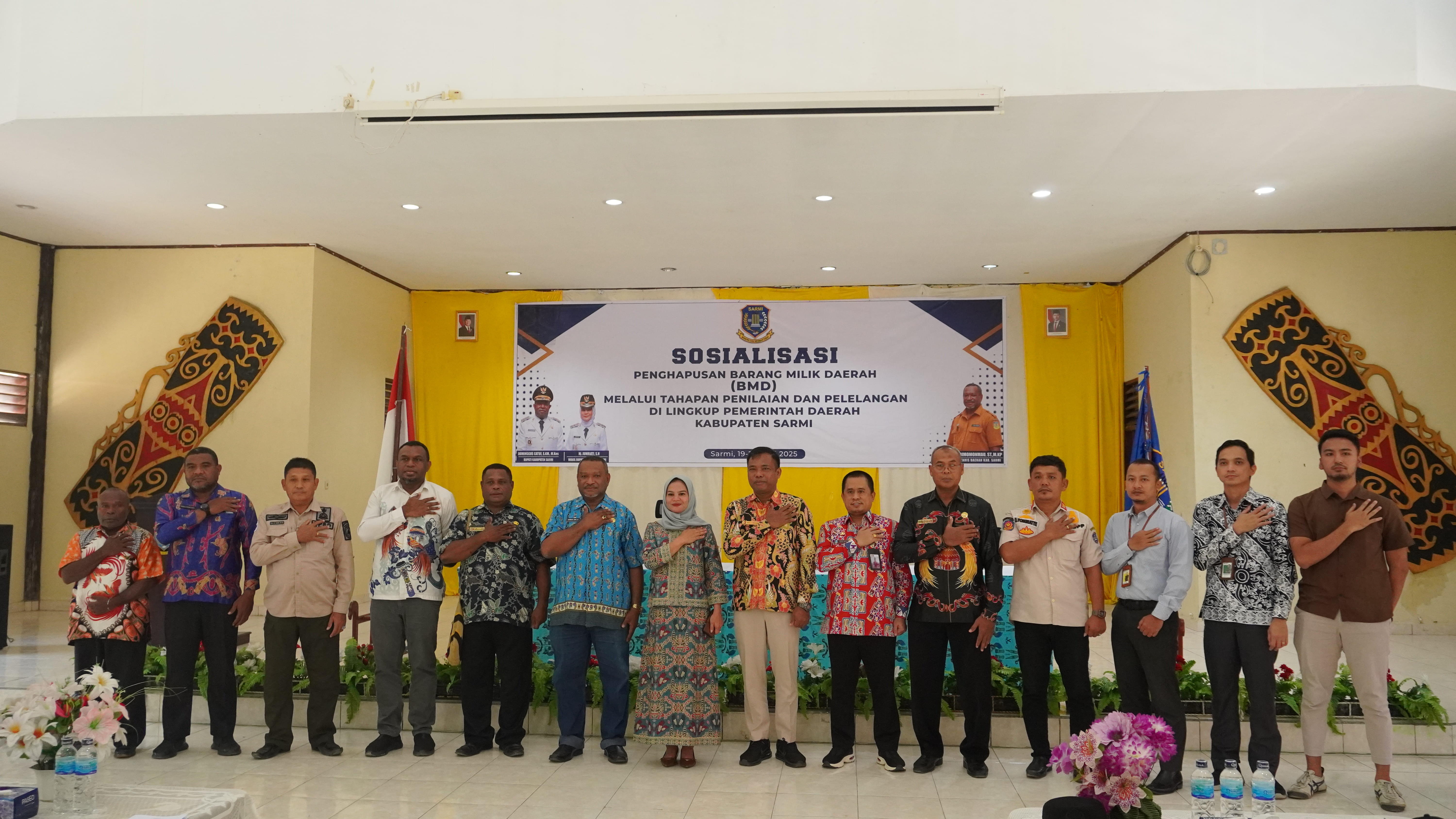PEMERINTAH KABUPATEN SARMI GELAR SOSIALISASI PENGHAPUSAN BARANG MILIK DAERAH DAN PELAKSANAAN LELANG BMD