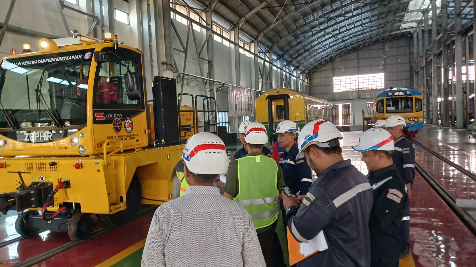 KPKNL Semarang Laksanakan Penilaian Sewa BMN Alat Perawatan Kereta Api di Balai Perawatan Perkeretaapian