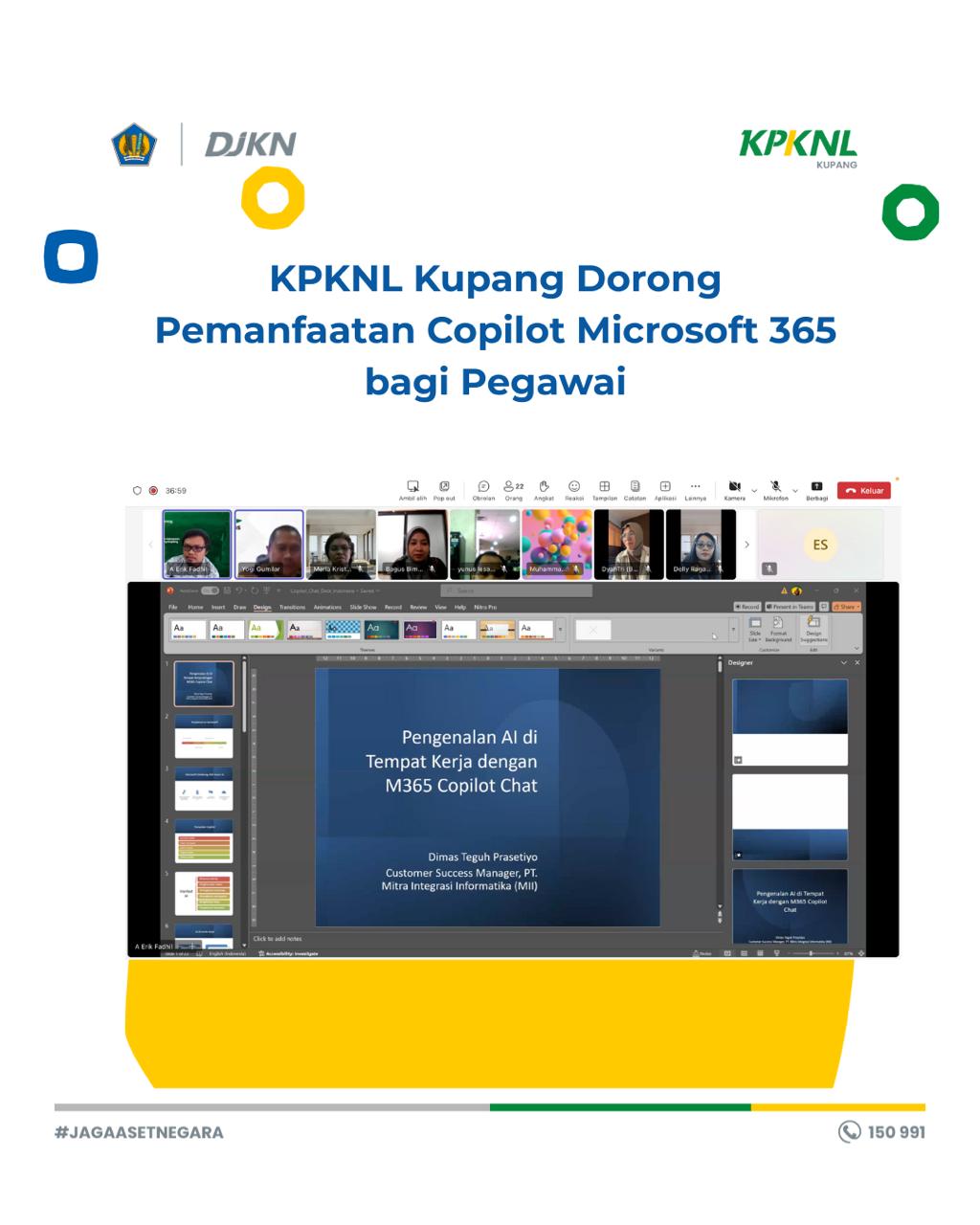 KPKNL Kupang Dorong Pemanfaatan Copilot Microsoft 365 bagi Pegawai