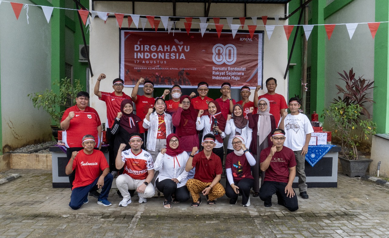Meriahkan HUT Kemerdekaan RI ke-80: Semangat Kemerdekaan Berkobar di KPKNL Gorontalo