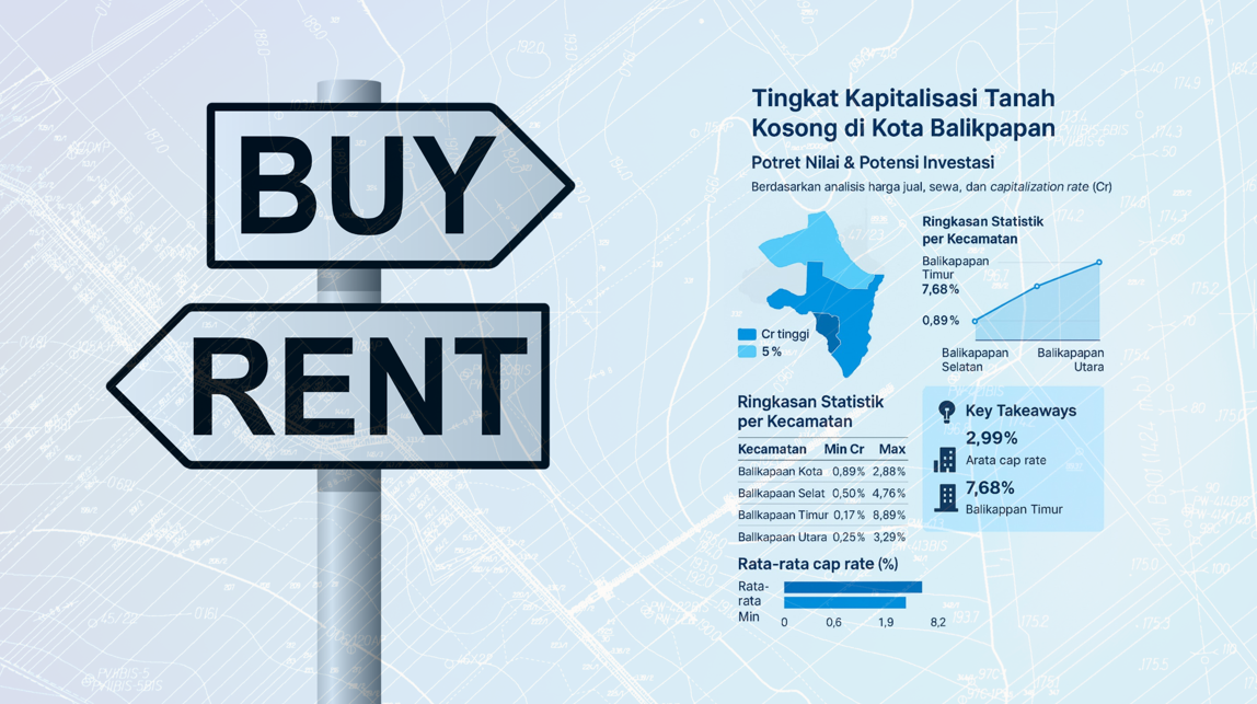 Tingkat Kapitalisasi Tanah Kosong di Kota Balikpapan