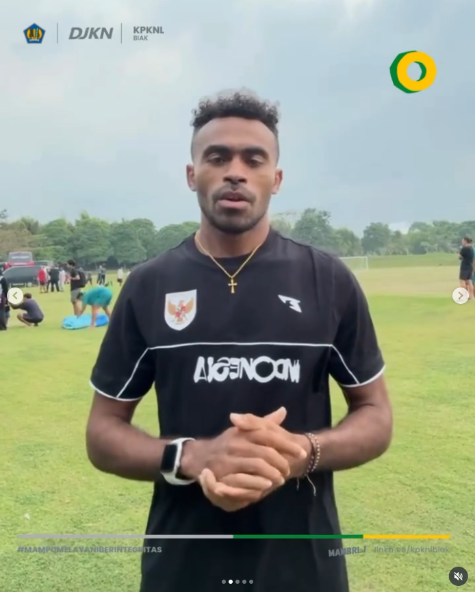 Pemain Timnas Sepak Bola Indonesia Ikut Lelang KPKNL Biak, Apresiasi Pelayanan Profesional dan Transparan