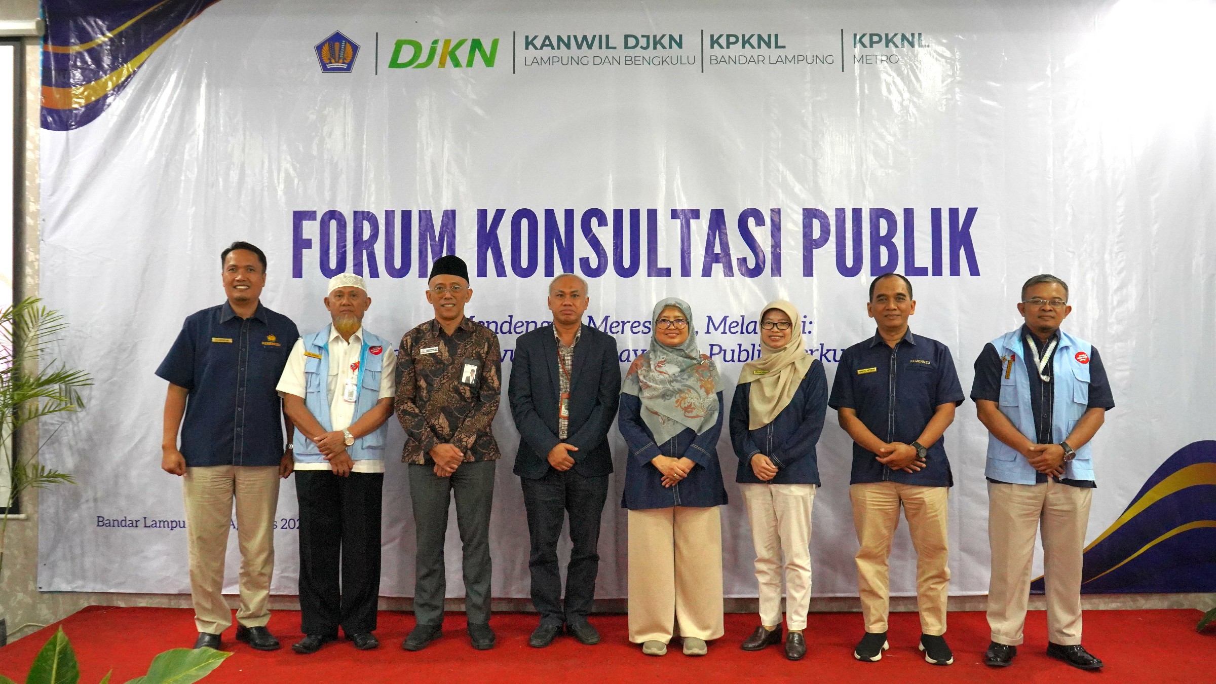 Gelar Forum Konsultasi Publik, Kanwil DJKN Lamkulu - KPKNL Bandar Lampung - KPKNL Metro Tampung Aspirasi Pengguna Layanan