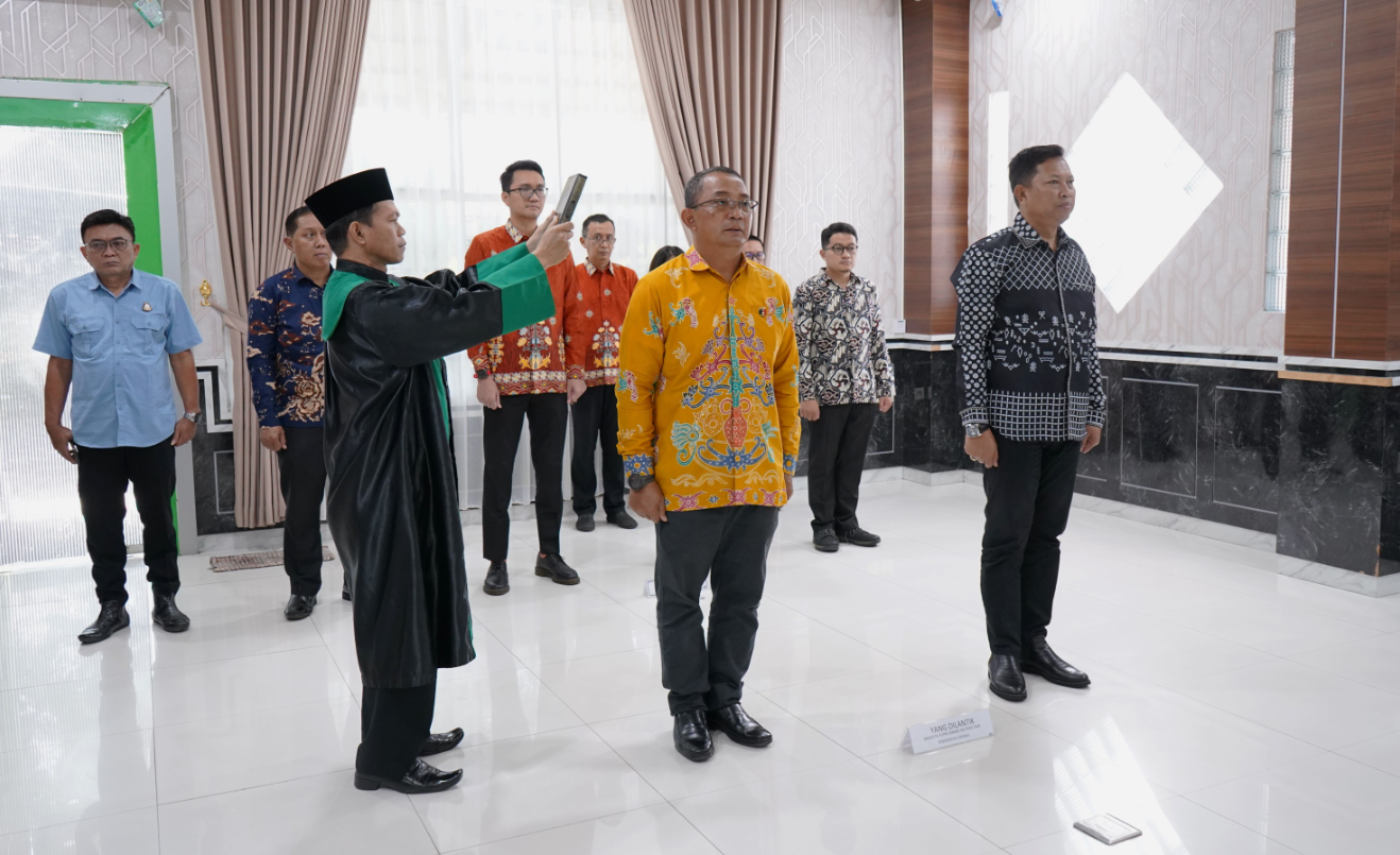 Pelantikan dan Pengambilan Sumpah Anggota PUPN Cabang Kalimantan Tengah dari Unsur Kepolisian dan Kejaksaan
