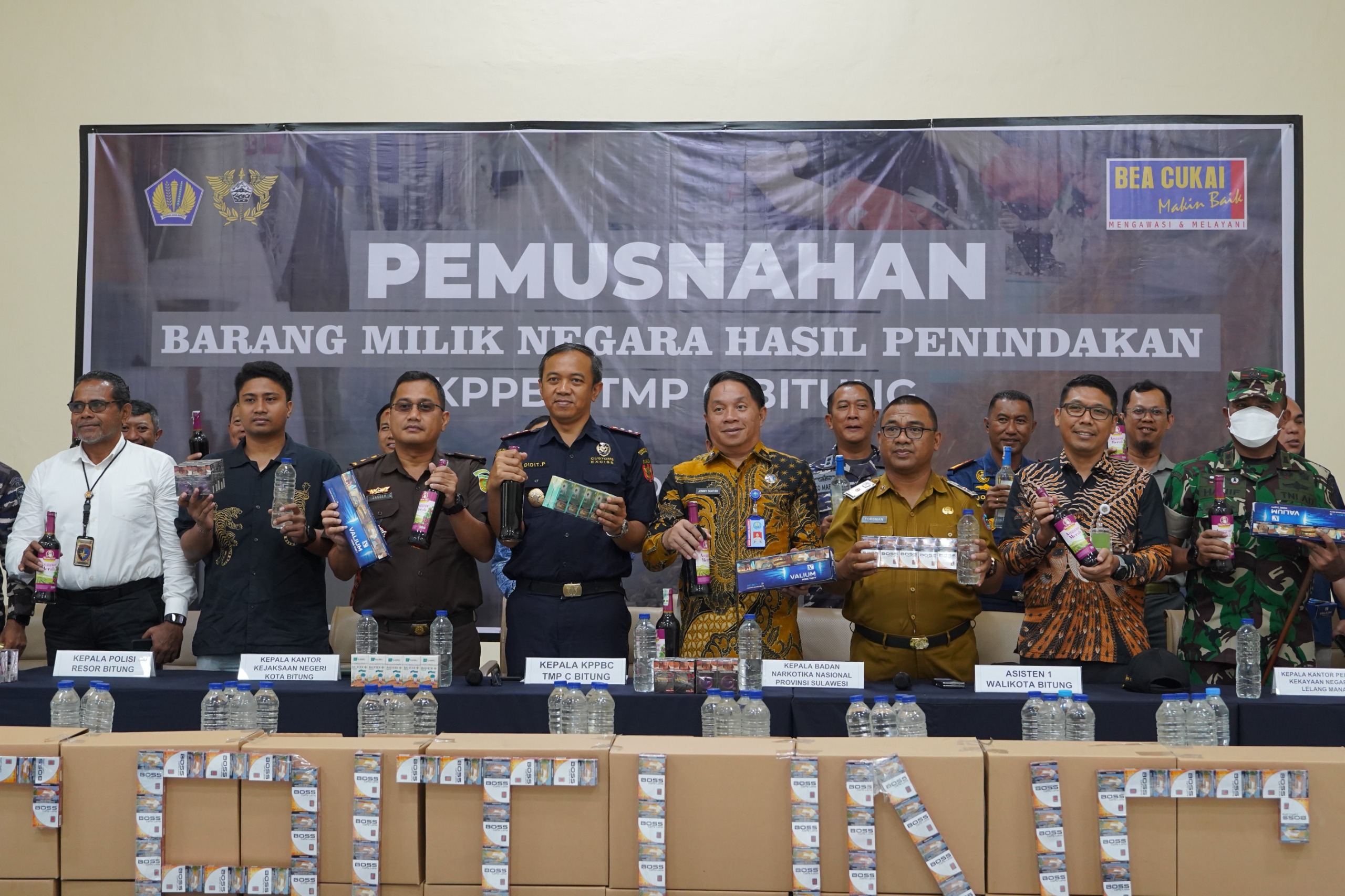 Pemusnahan Barang Yang Menjadi Milik Negara (BMMN) Hasil Penindakan Kepabeanan dan Cukai pada Bea Cukai Bitung