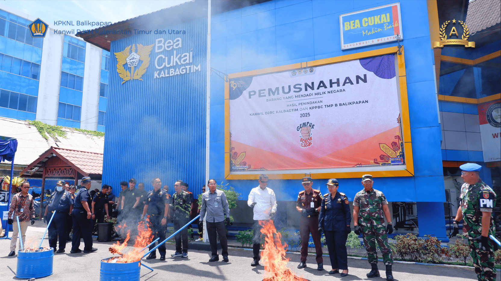 Sinergi Kemenkeu Satu Balikpapan: DJKN dan DJBC Musnahkan Barang Ilegal Senilai Rp.1,19 Miliar