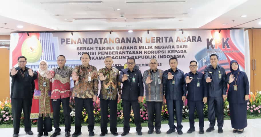 Penandatanganan Berita Acara Serah Terima (BAST) Barang Milik Negara (BMN) Yang Berasal Dari Barang Rampasan KPK