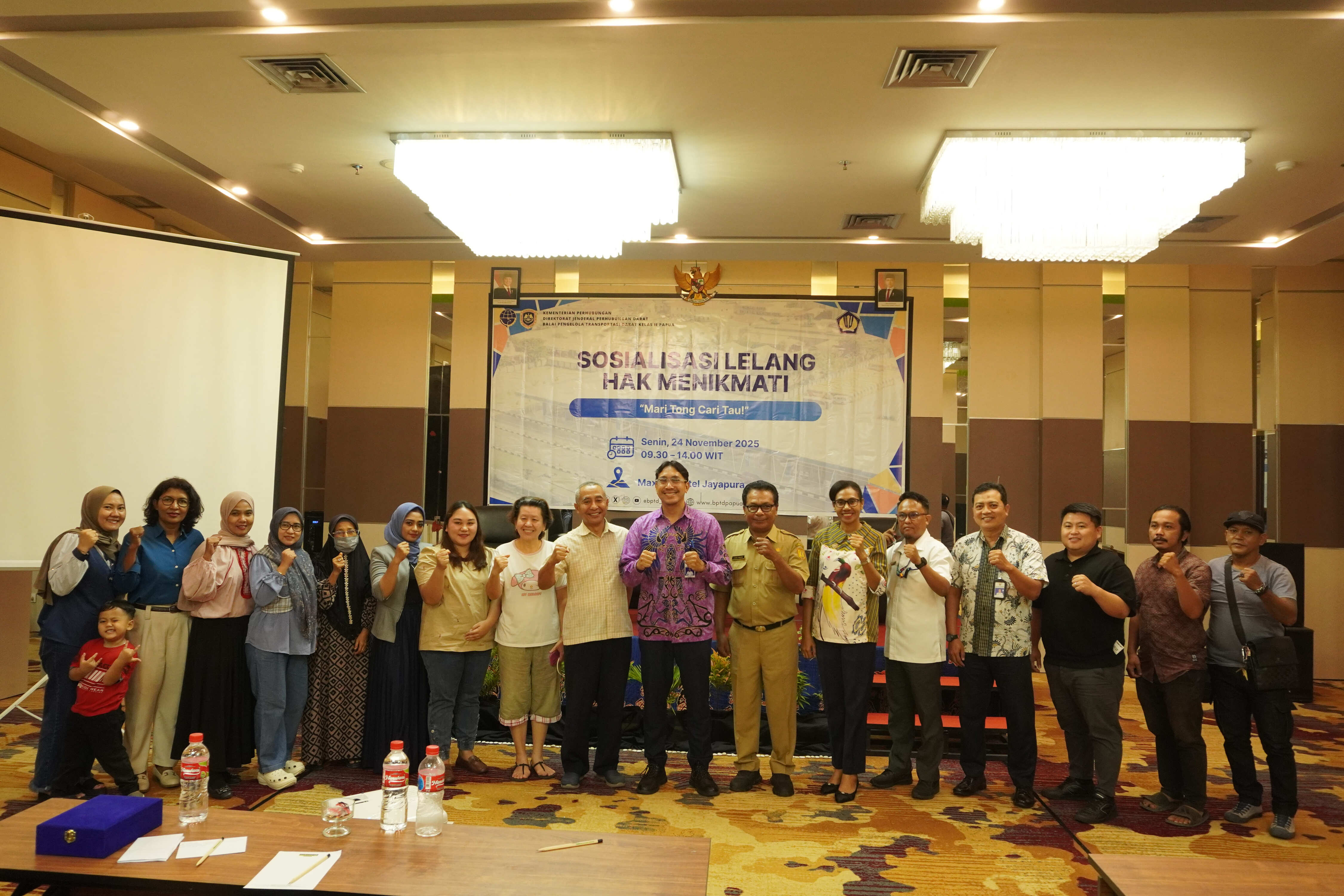 Sosialisasi Lelang Hak Menikmati Kolaborasi KPKNL Jayapura bersama BPTD Kelas II Papua