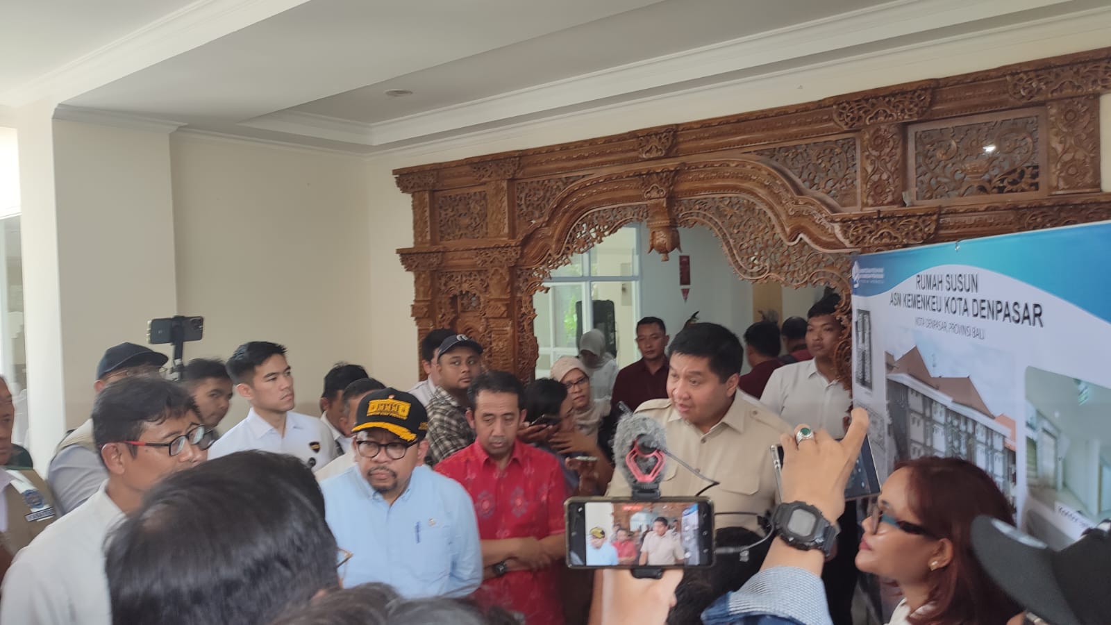 Kegiatan Kunjungan Menteri PKP ke Rusunara ASN Kemenkeu Denpasar