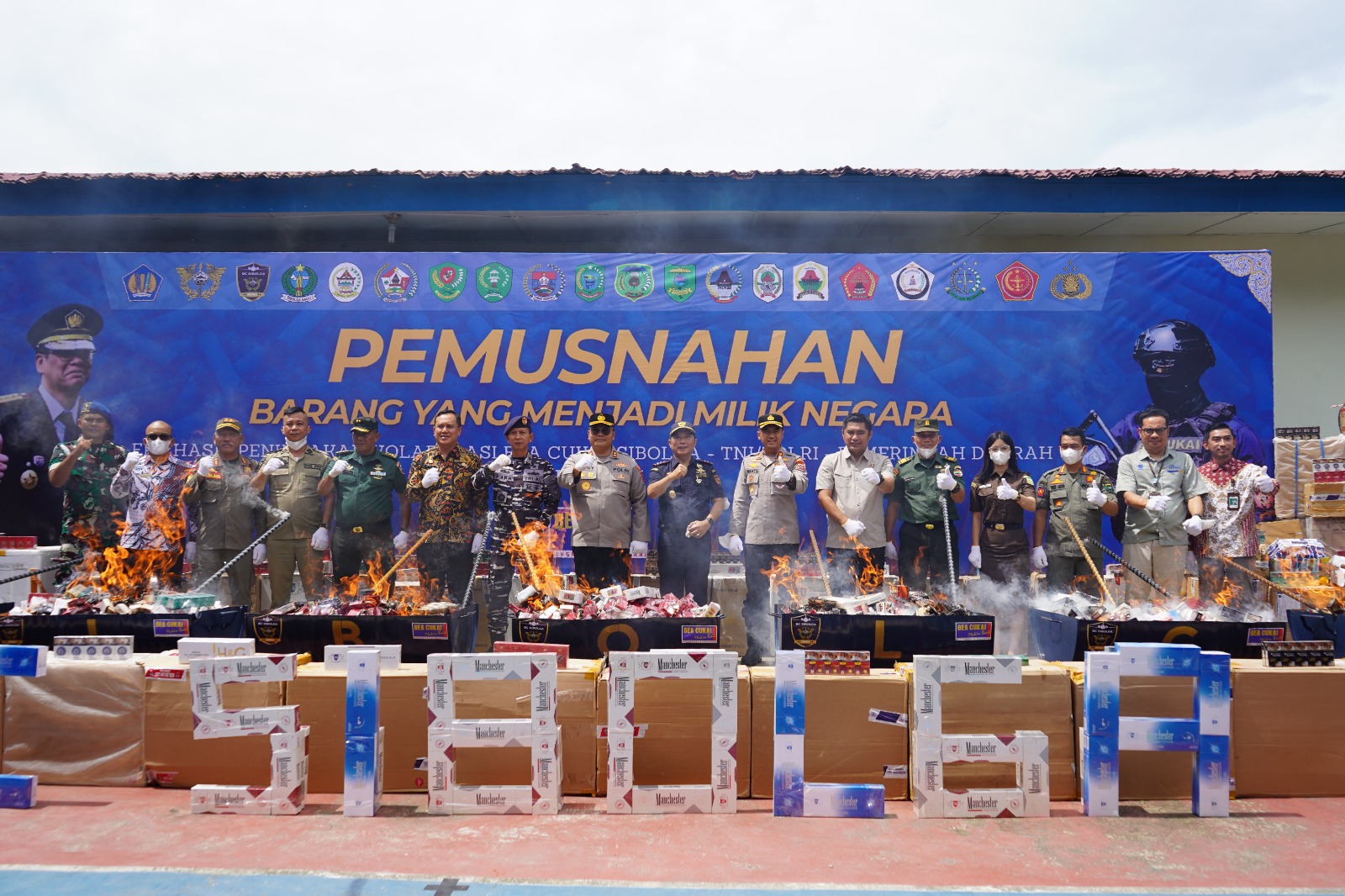 Pemusnahan Barang Yang Menjadi Milik Negara (BMMN) Hasil Penindakan Kepabeanan dan Cukai pada Bea Cukai Sibolga