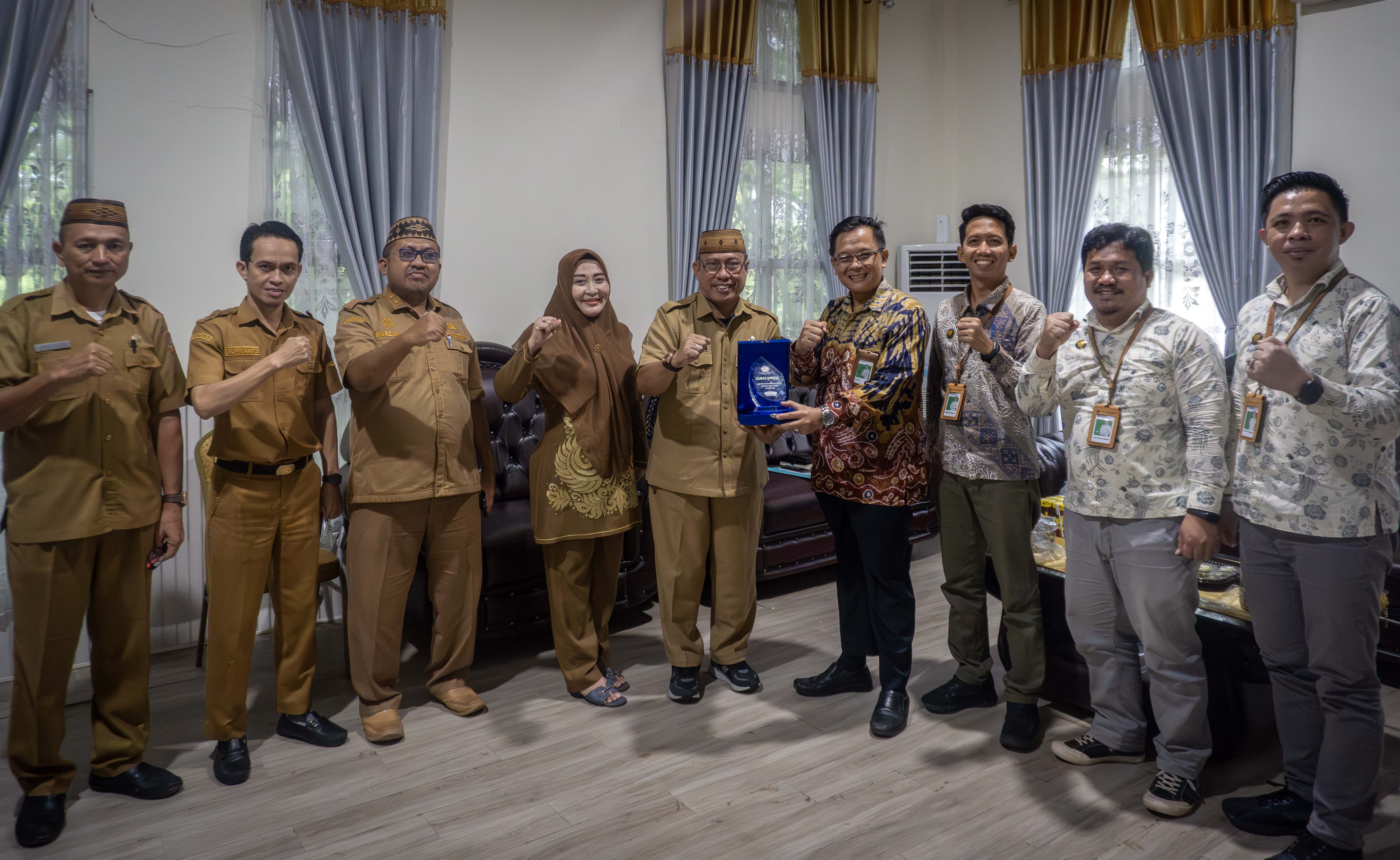 Kunjungan Kerja dan Koordinasi kepada Pemerintah Kabupaten Gorontalo Utara dan Tinjauan BMN Idle di Gorontalo Utara