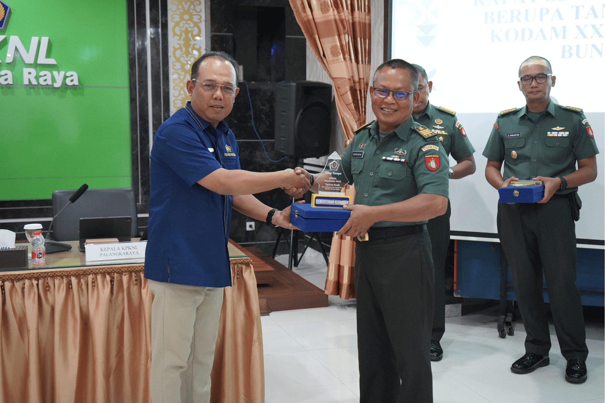 Amankan Tanah Negara dengan Sertifikasi, KPKNL Palangkaraya Berkoordinasi dengan Kodam XXII/Tambun Bungai