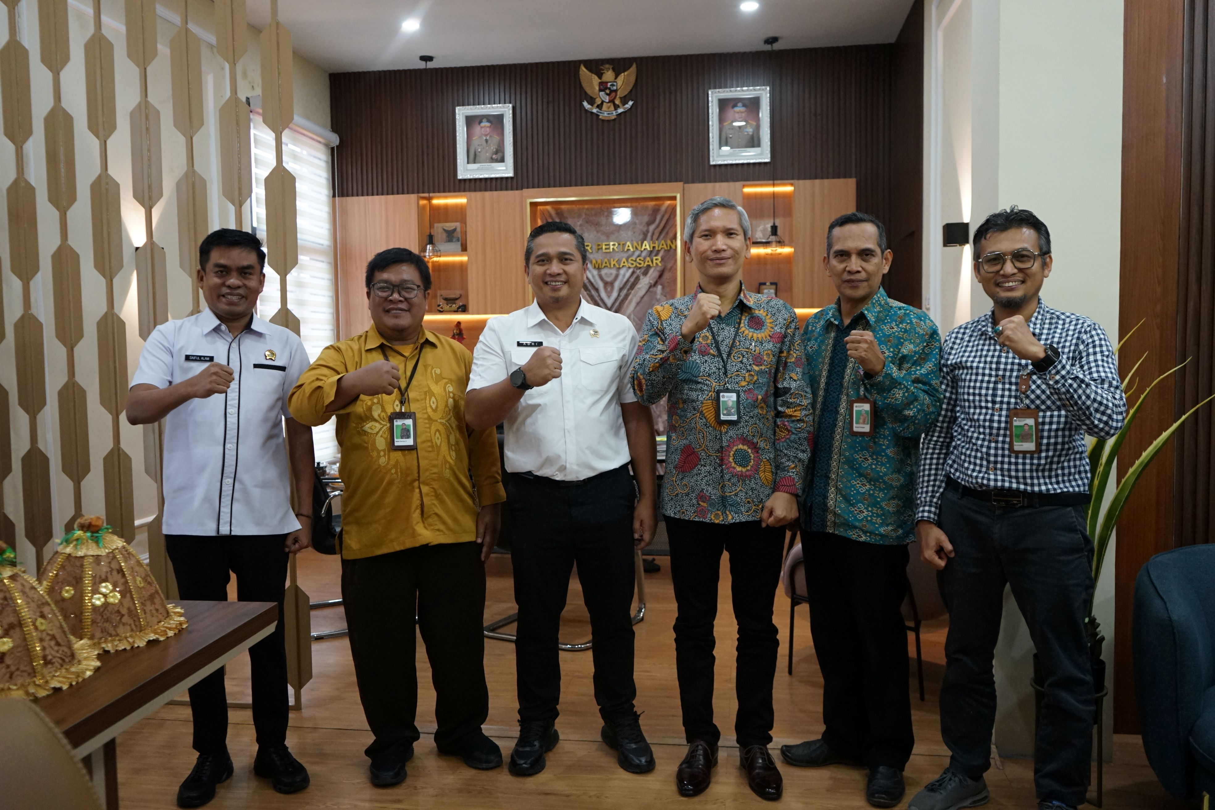 Kanwil DJKN Sulseltrabar dan Kantor Pertanahan Makassar Perkuat Pengamanan Aset Negara