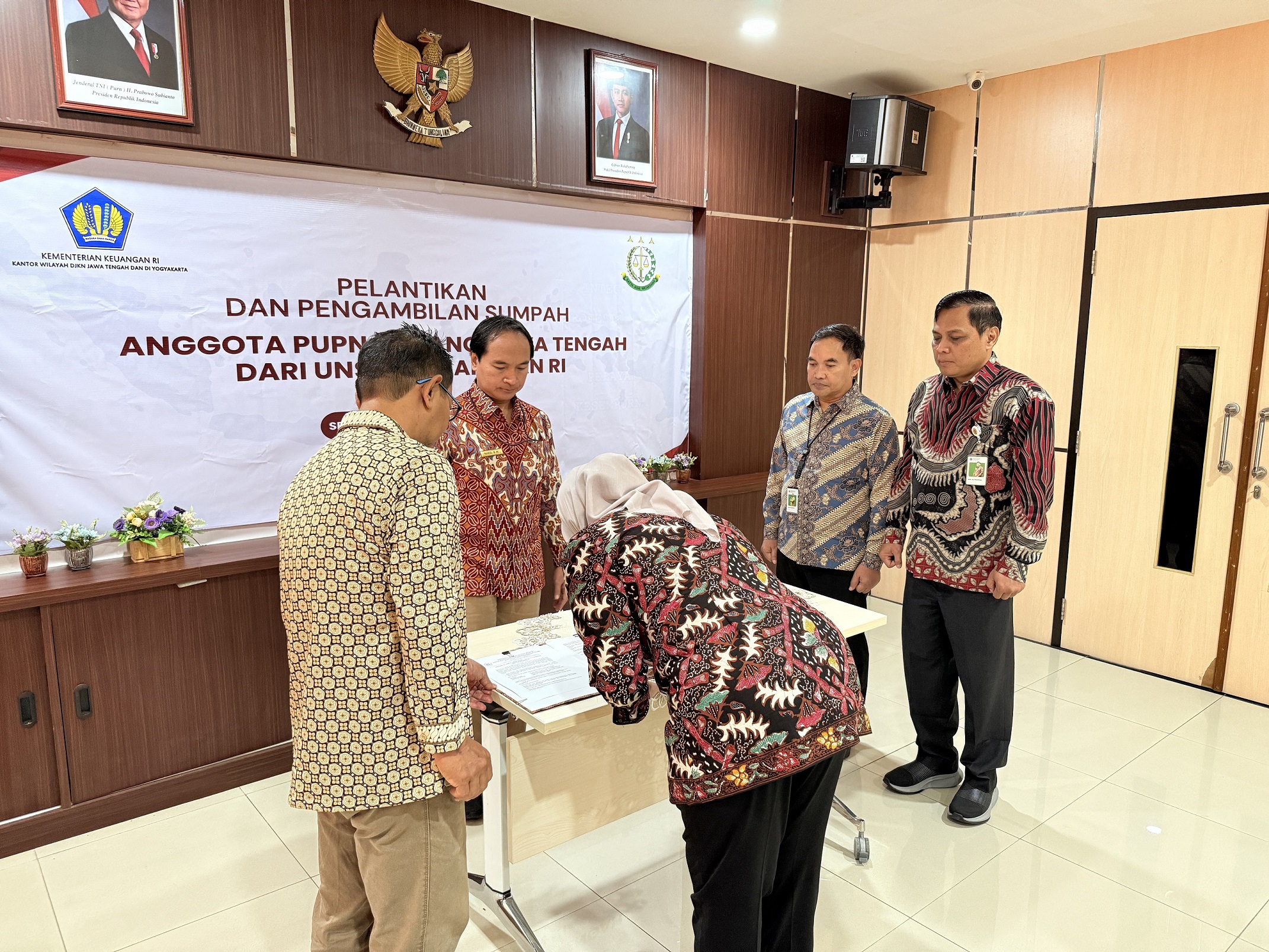 Kanwil DJKN Jawa Tengah dan D.I. Yogyakarta Lantik Anggota PUPN Cabang Jawa Tengah dari Unsur Kejaksaan RI