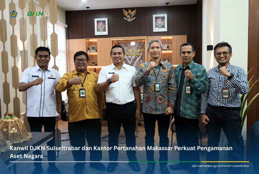 Kanwil DJKN Sulseltrabar dan Kantor Pertanahan Makassar Perkuat Pengamanan Aset Negara