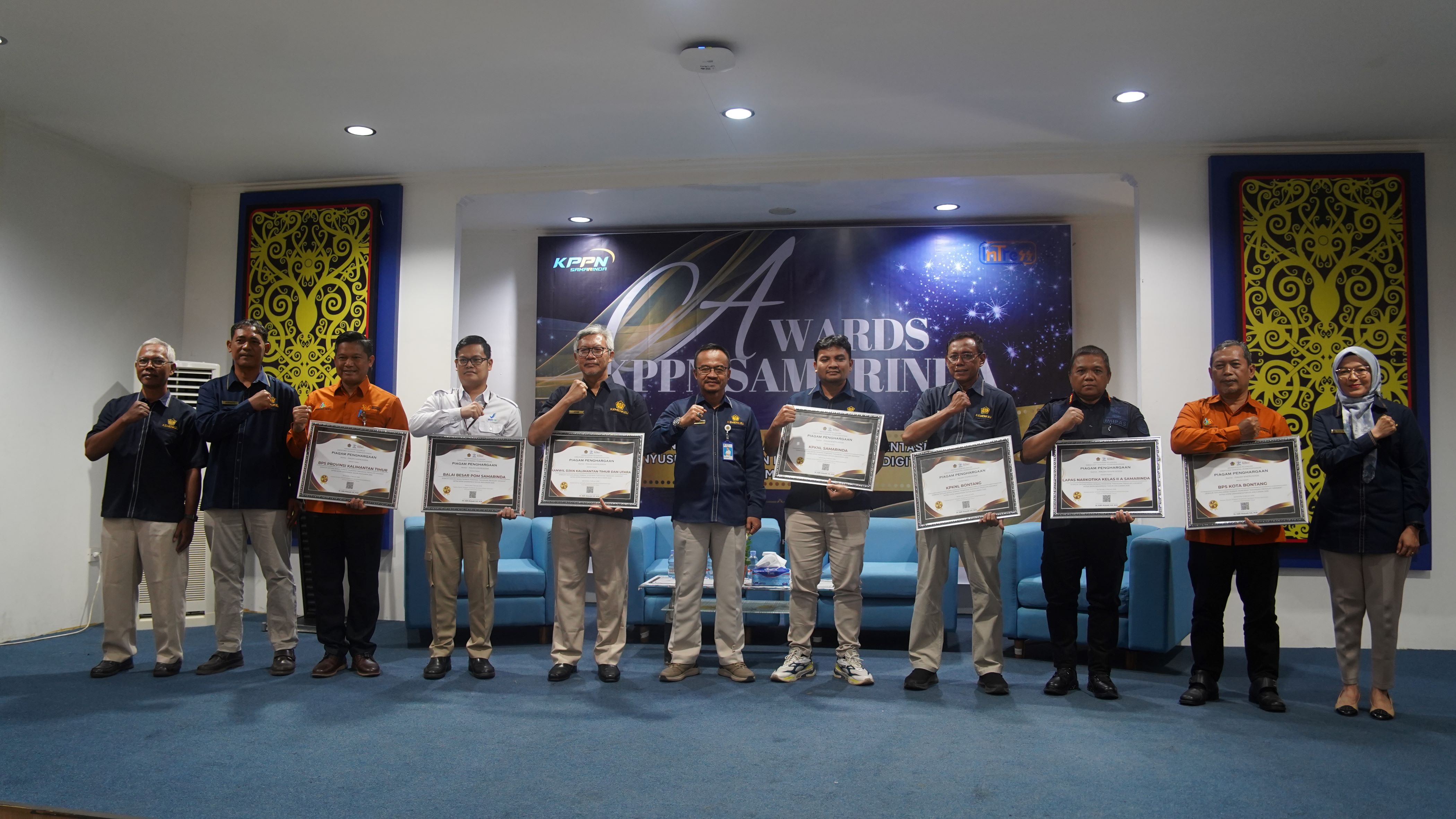 Kanwil DJKN Kalimantan Timur dan Utara Raih Penghargaan Implementasi Digipay Terbaik dan Kinerja Pelaksanaan Anggaran Sangat Baik