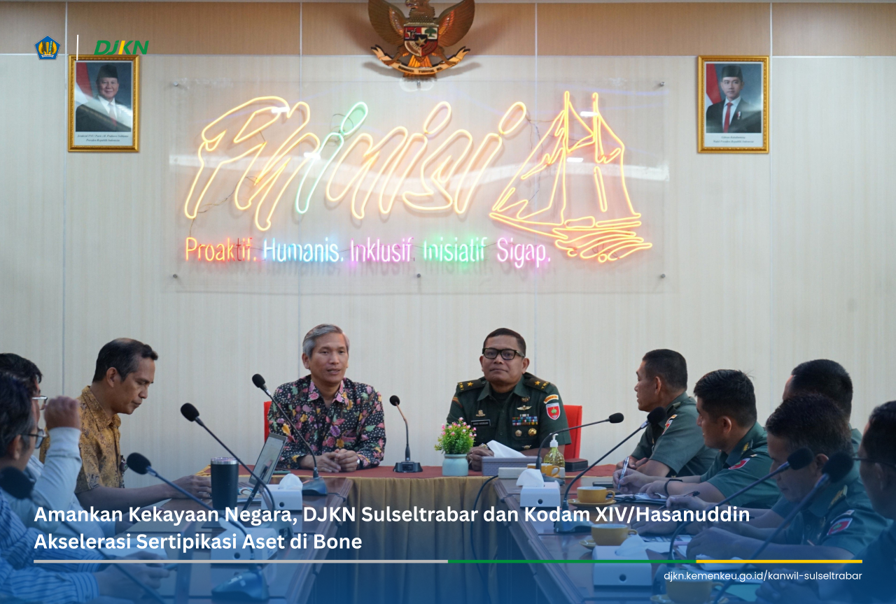 Amankan Kekayaan Negara, DJKN Sulseltrabar dan Kodam XIV/Hasanuddin Akselerasi Sertipikasi Aset di Bone