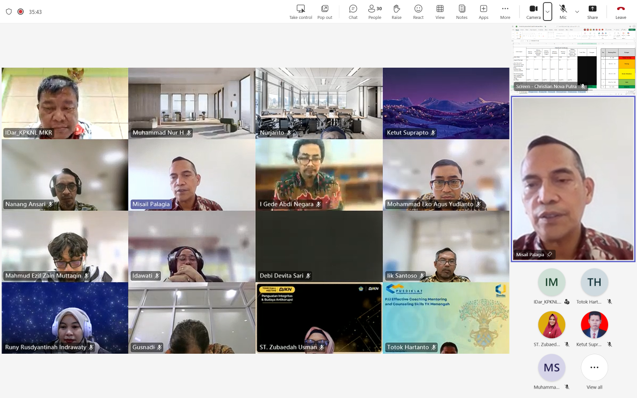 Rampungkan Pembinaan Dua Pekan, Kanwil DJKN Sulseltrabar Evaluasi Layanan KPKNL Makassar
