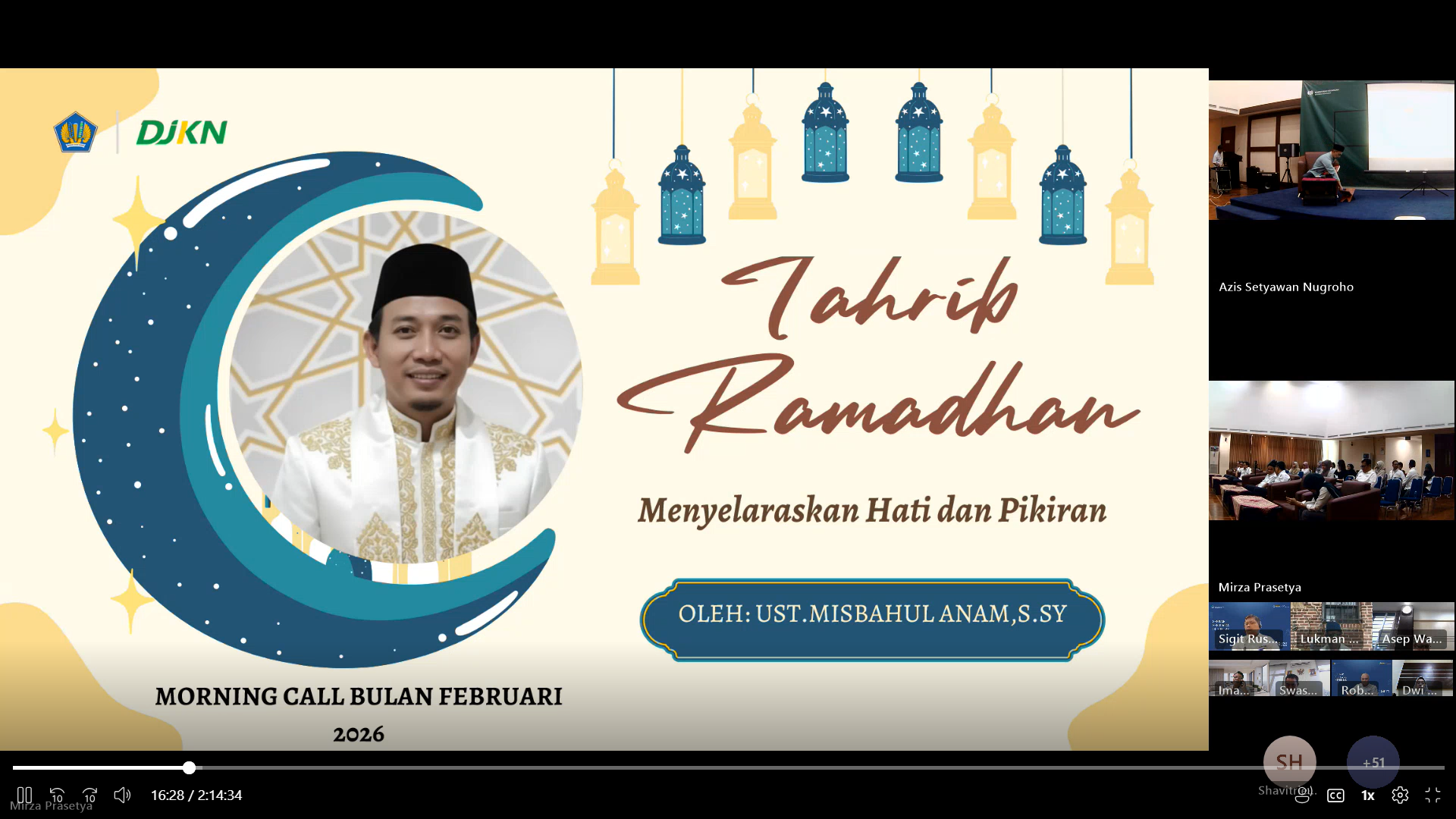 Tahrib Ramadhan Warnai Pelaksanaan Morning Call Kanwil DJKN Banten
