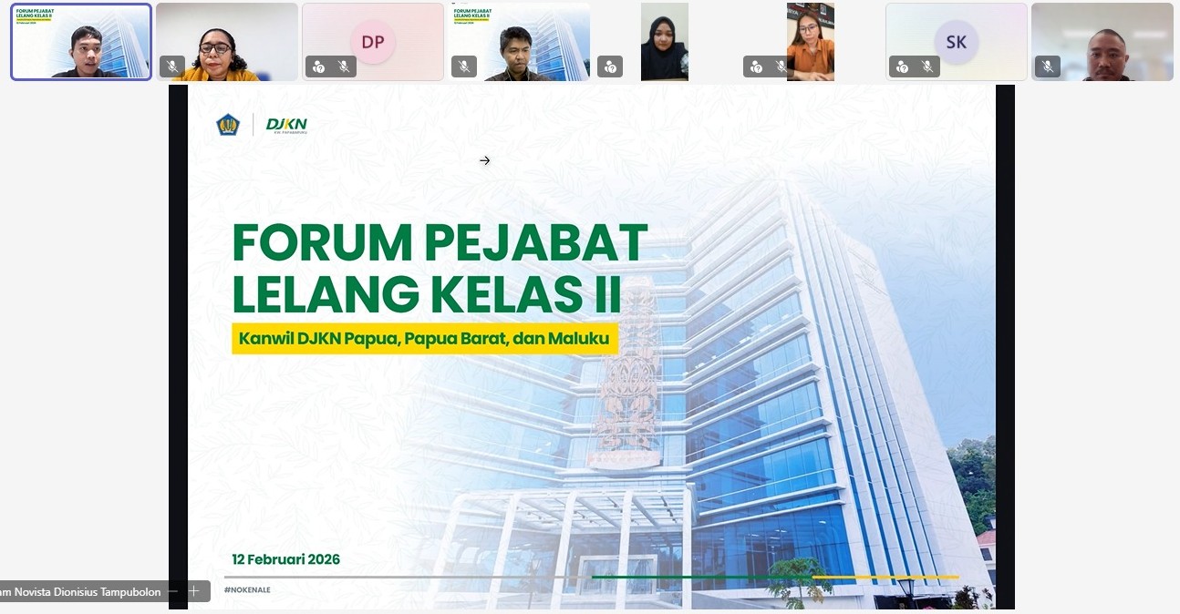Kanwil DJKN Papua, Papua Barat, dan Maluku Tegaskan Kepatuhan dan Tata Tertib melalui Forum Pejabat Lelang Kelas II