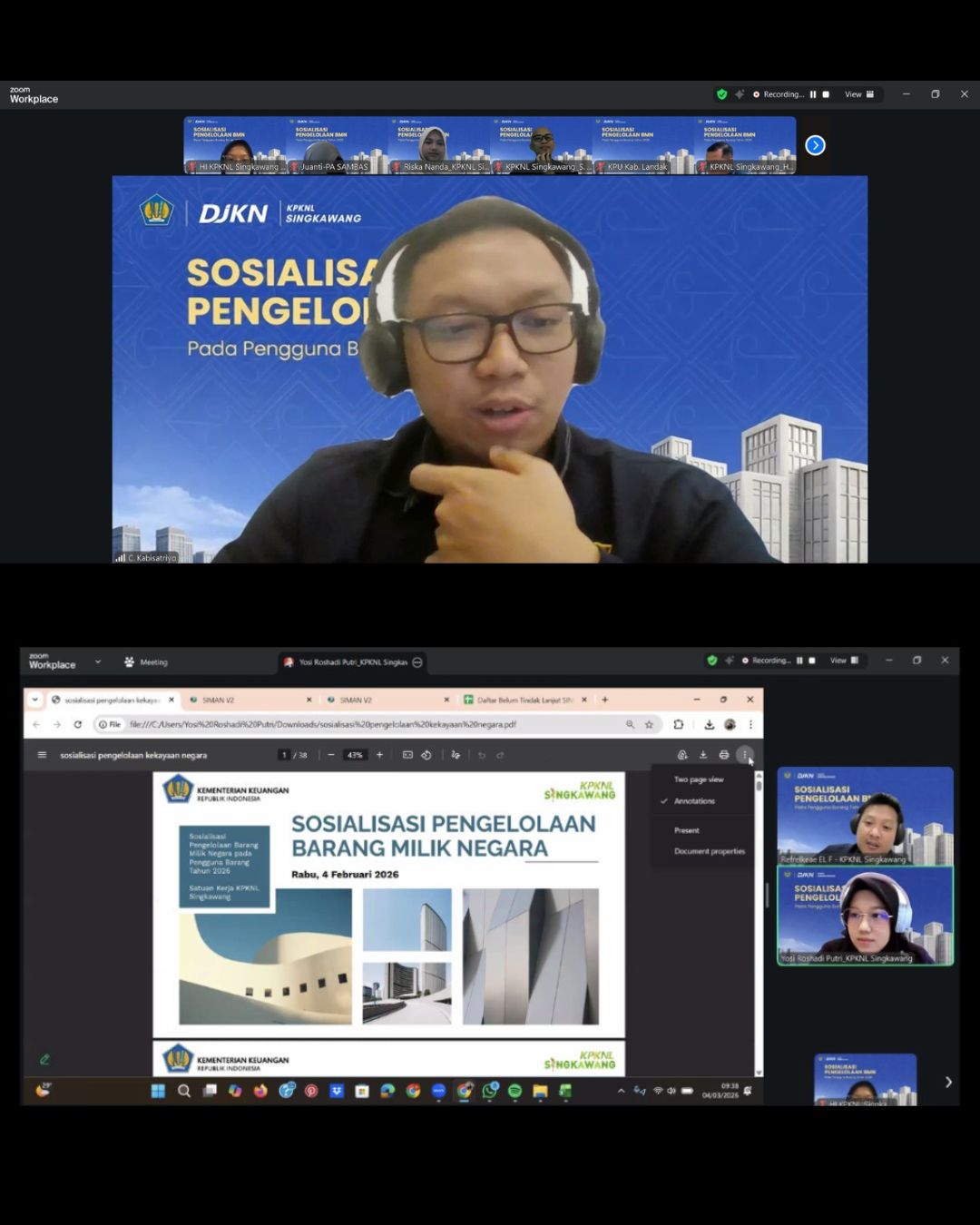 KPKNL Singkawang Gelar Sosialisasi Pengelolaan Barang Milik Negara pada Pengguna Barang Tahun 2026
